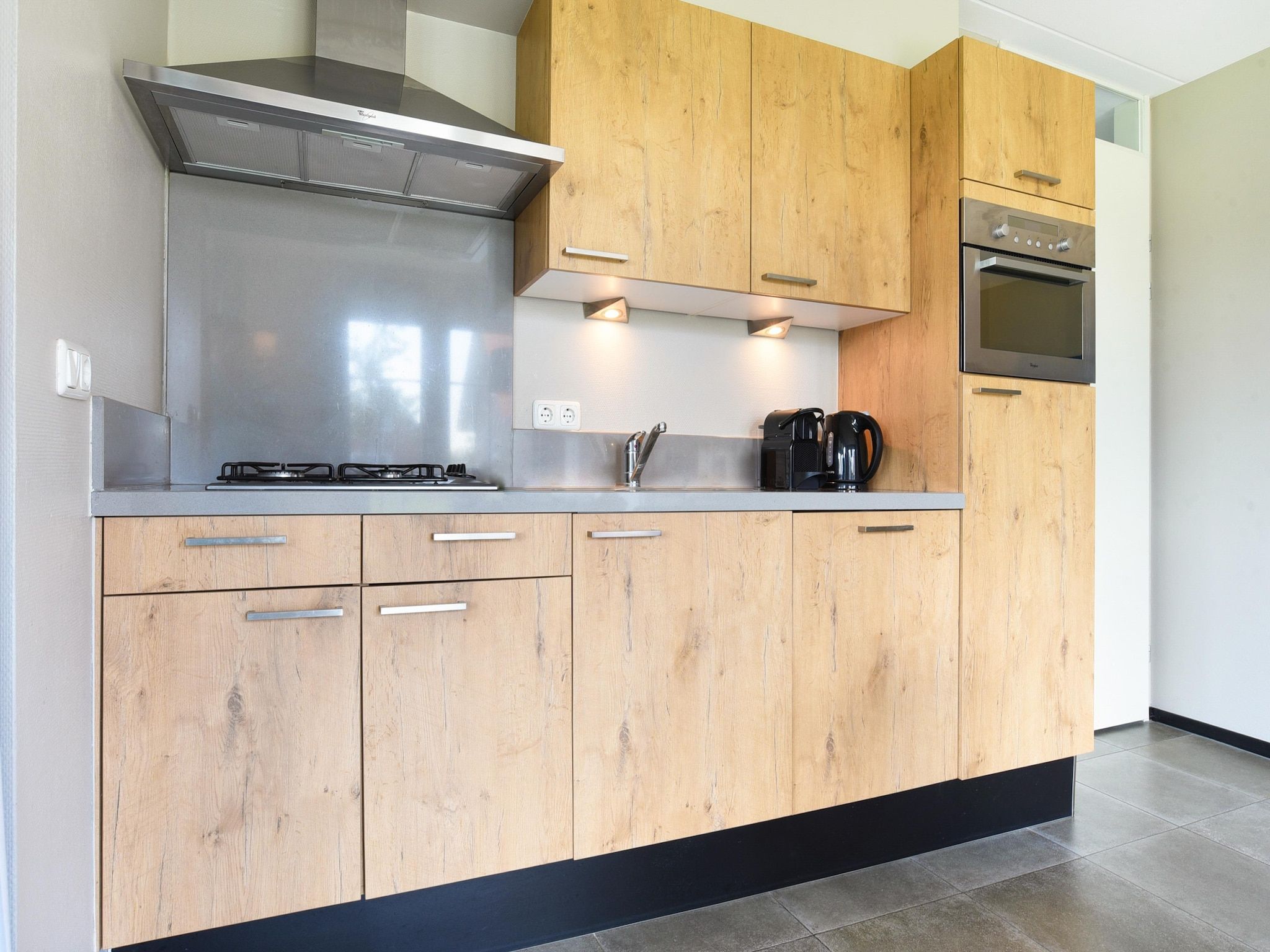 De keuken van Strand Resort Nieuwvliet-Bad 10 in Nieuwvliet