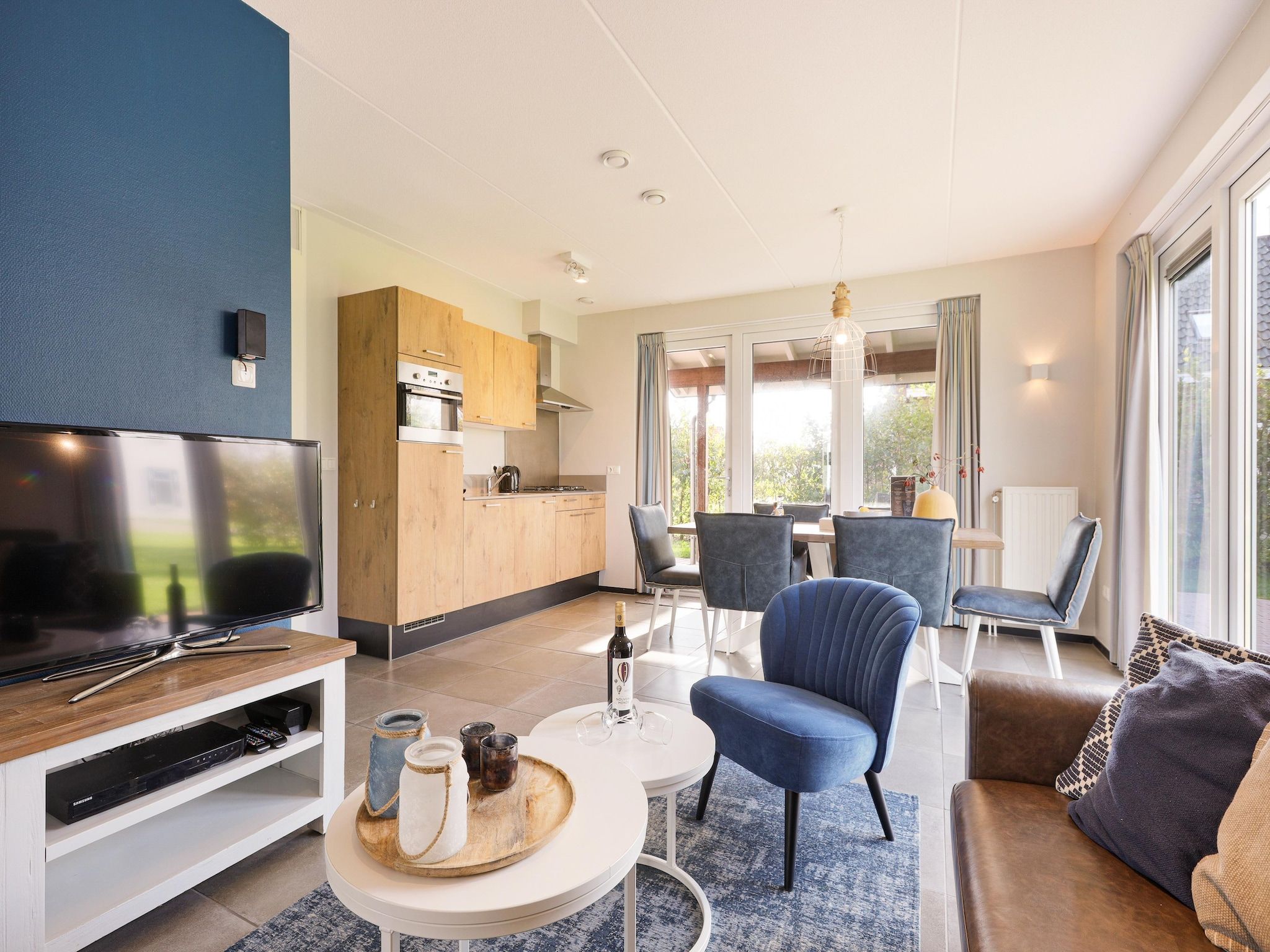 De woonkamer van Strand Resort Nieuwvliet-Bad 10 in Nieuwvliet