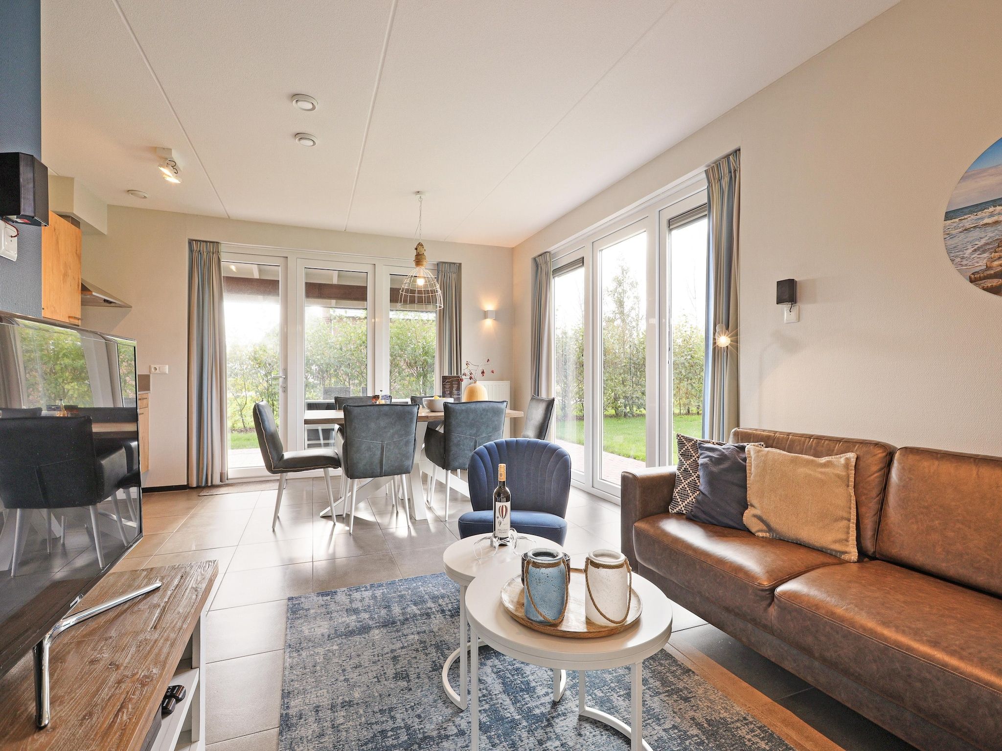 De woonkamer van Strand Resort Nieuwvliet-Bad 10 in Nieuwvliet