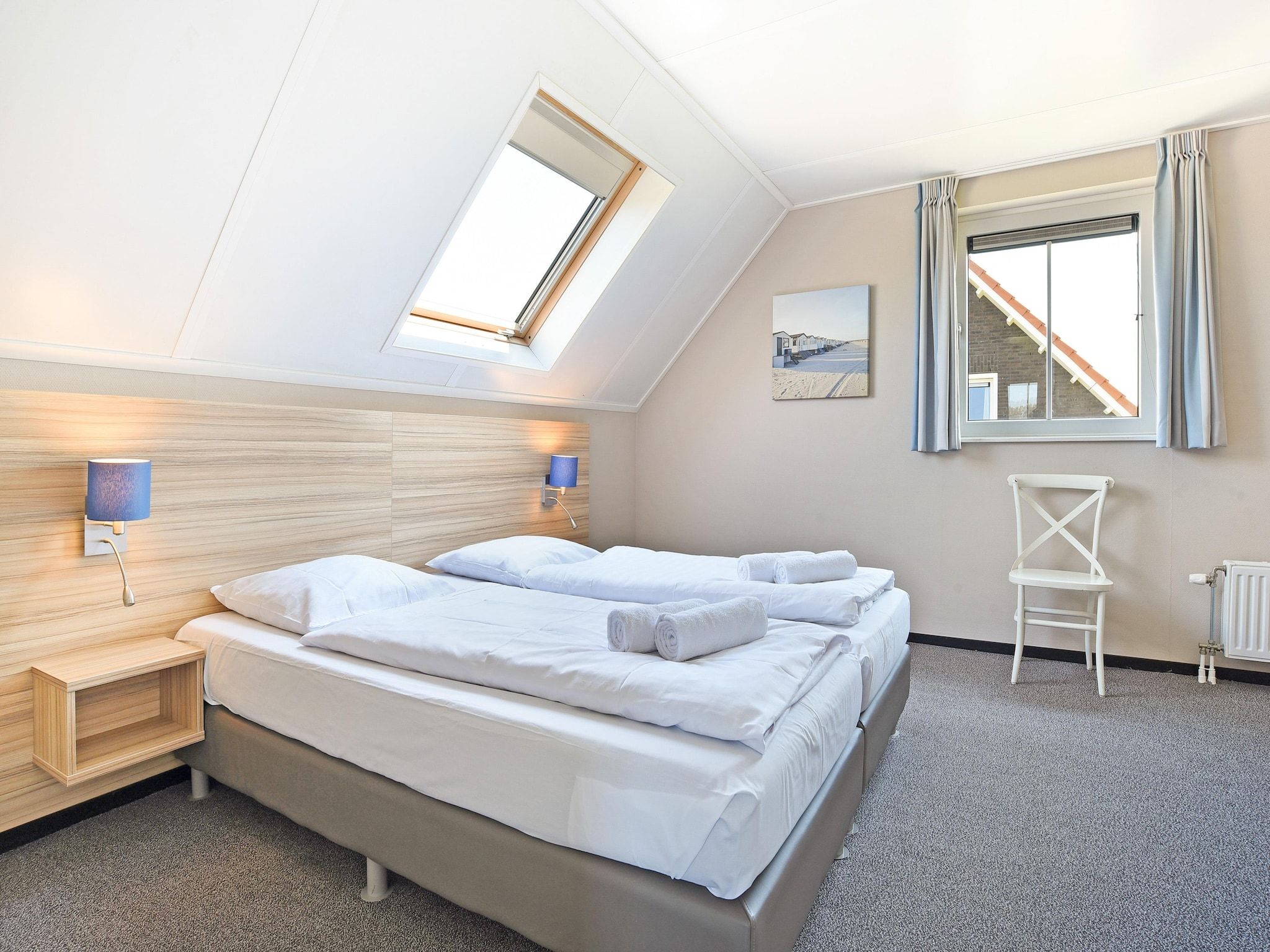 Een slaapkamer van Strand Resort Nieuwvliet-Bad 11 in Nieuwvliet
