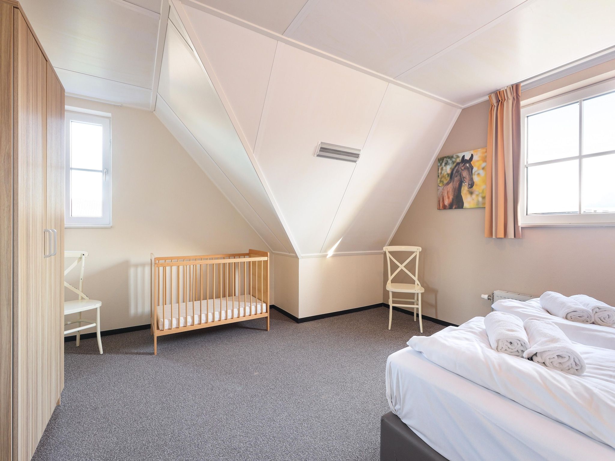 Een slaapkamer van Strand Resort Nieuwvliet-Bad 12 in Nieuwvliet