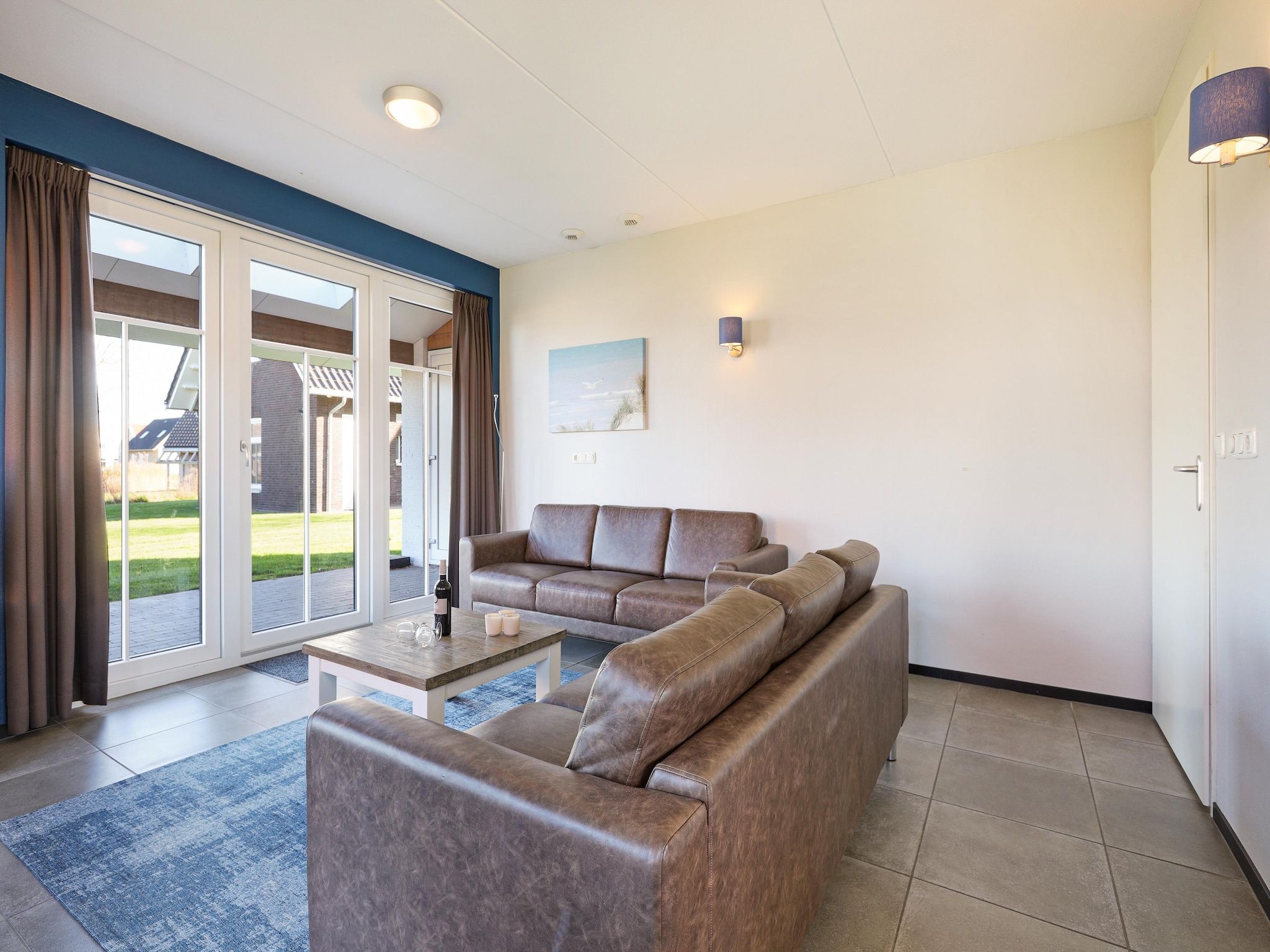 De woonkamer van Strand Resort Nieuwvliet-Bad 13 in Nieuwvliet