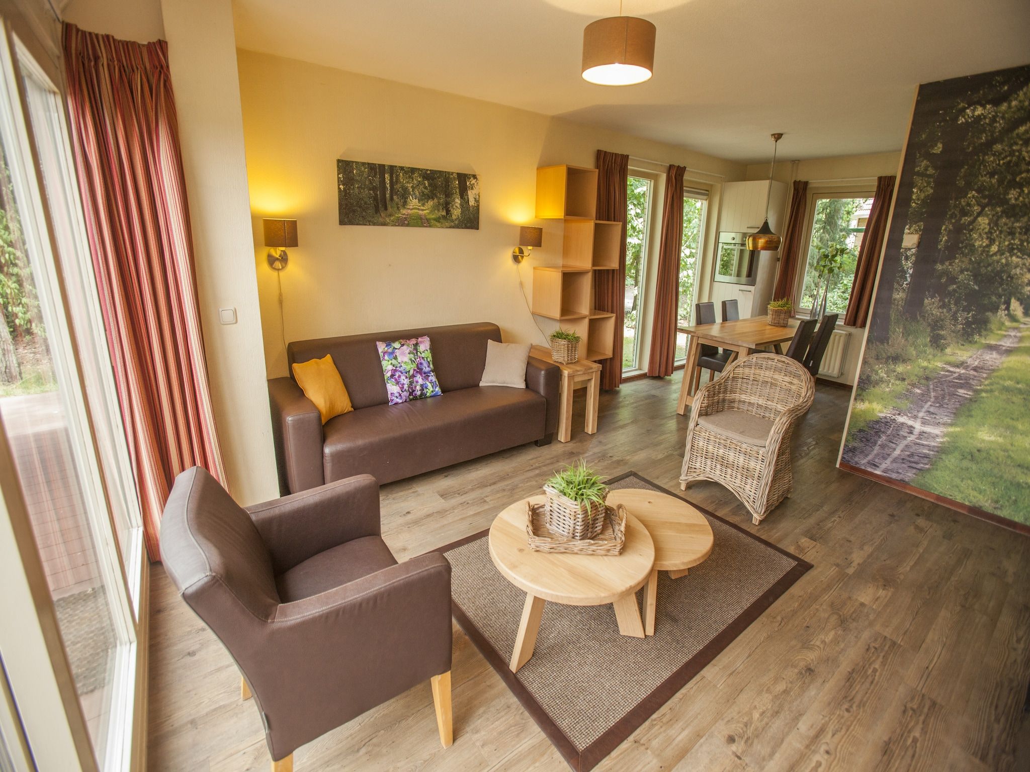 De woonkamer van Parc Duc de Brabant 13 in Diessen-Baarschot