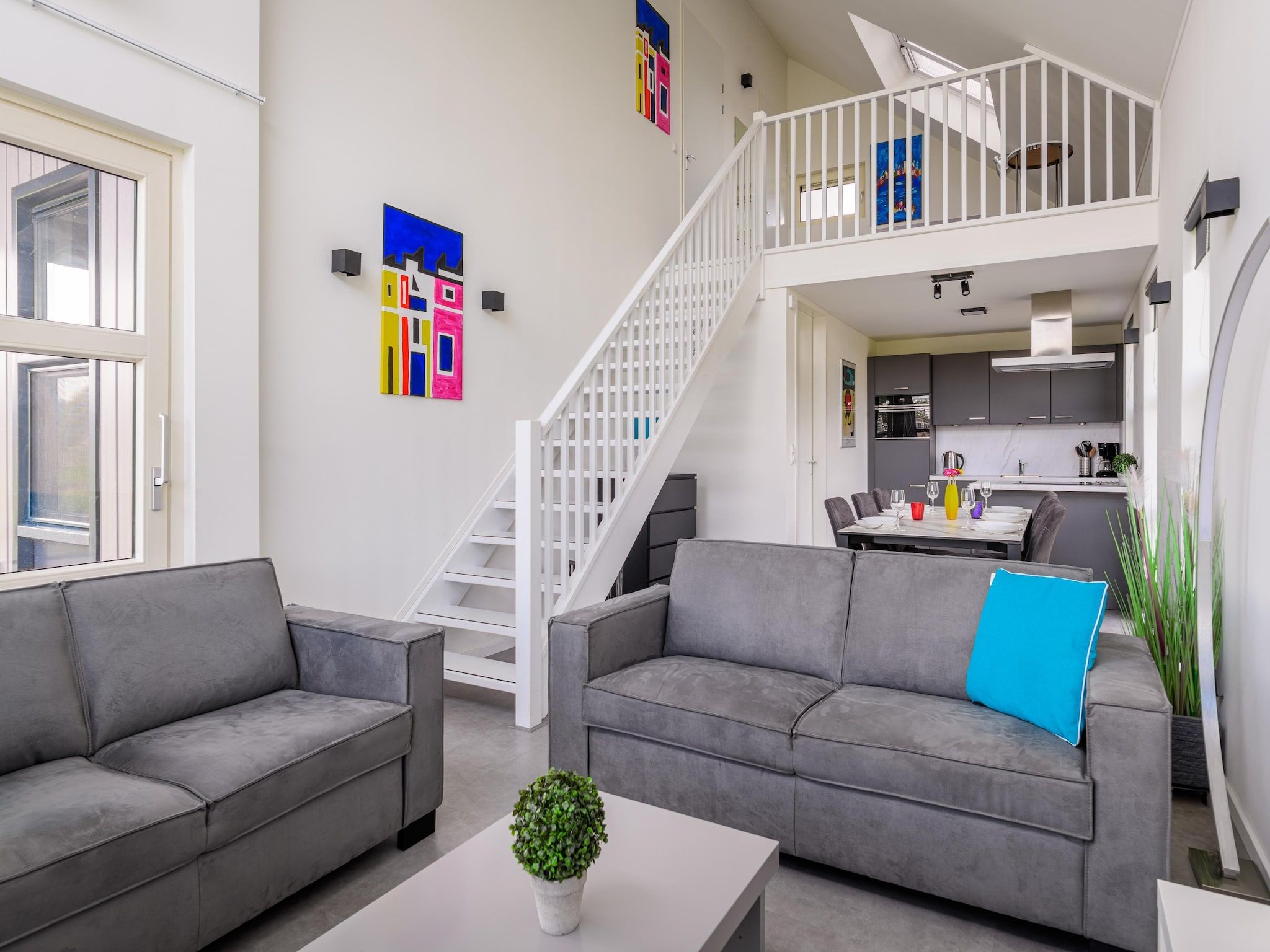 De woonkamer van Villapark Akenveen 7 in Tynaarlo