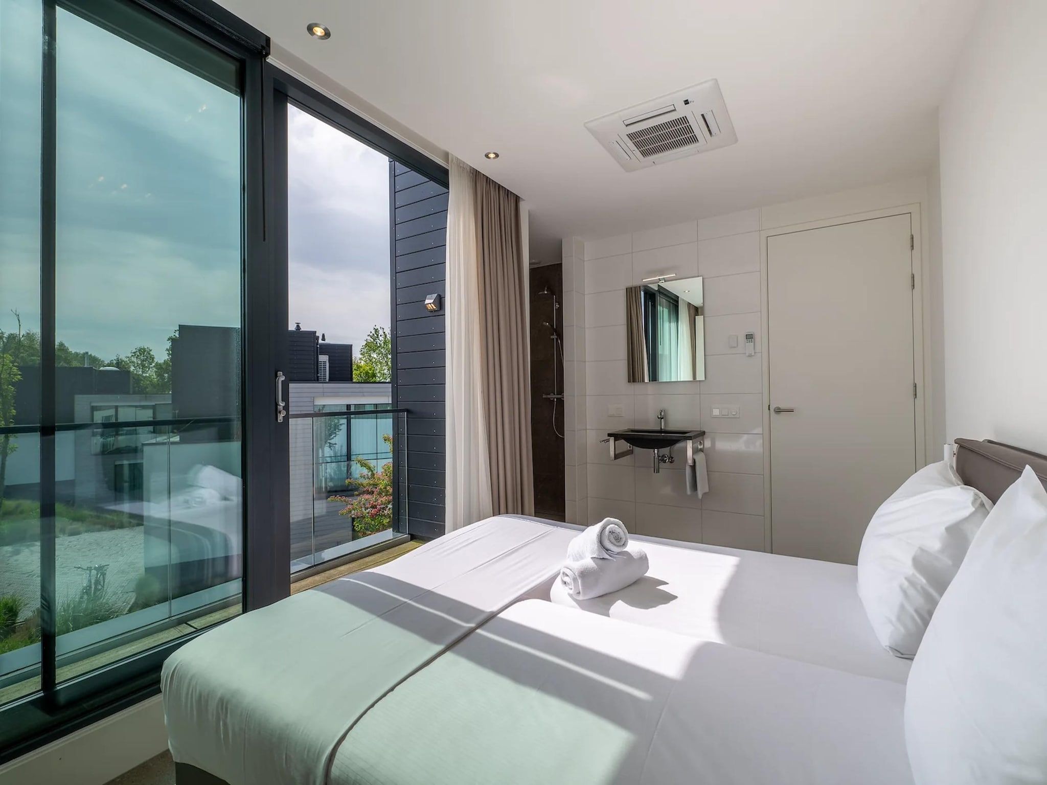 Een slaapkamer van Harbour Village 5 in Arnemuiden