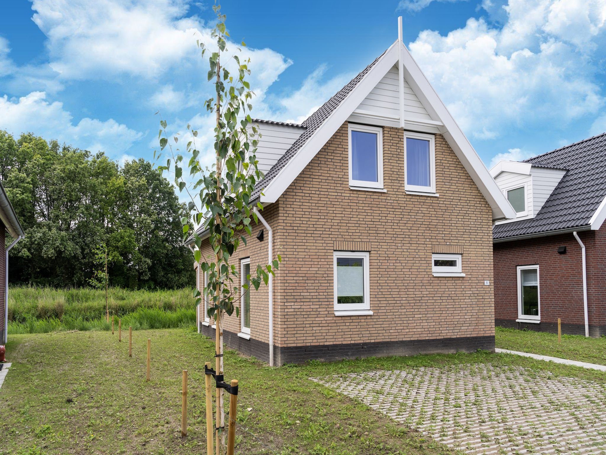 De tuin van Kuifduiker 5 in Simonshaven