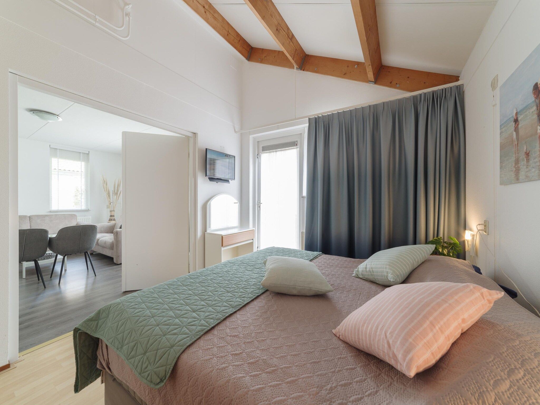 Een slaapkamer van Villapark De Oesterbaai 17 in Wemeldinge