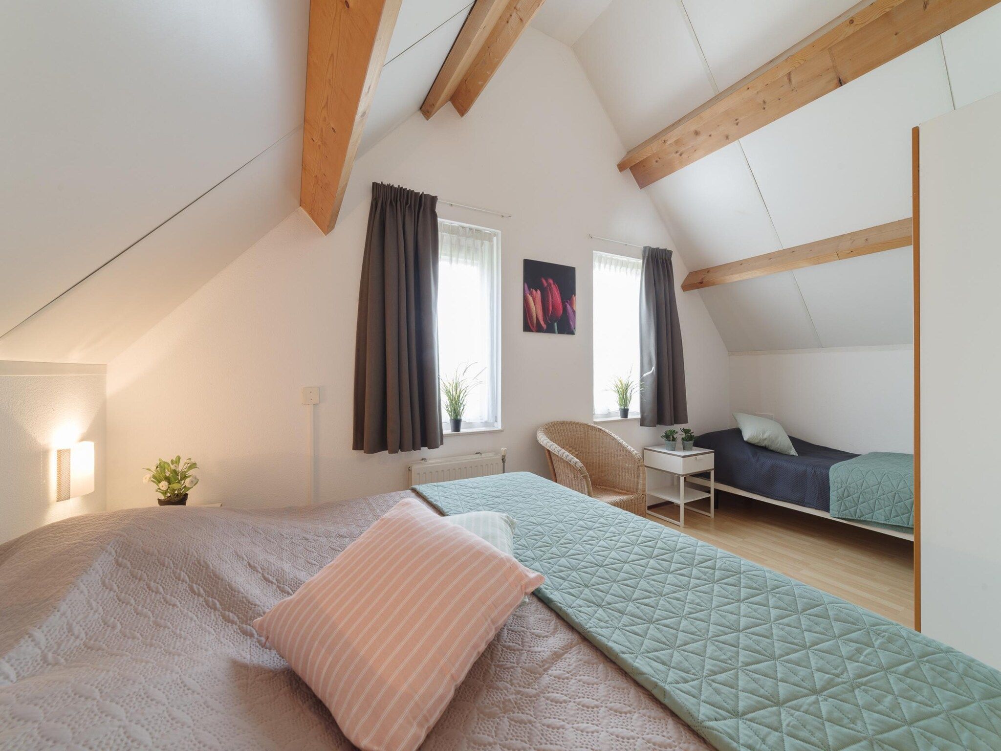 Een slaapkamer van Villapark De Oesterbaai 17 in Wemeldinge