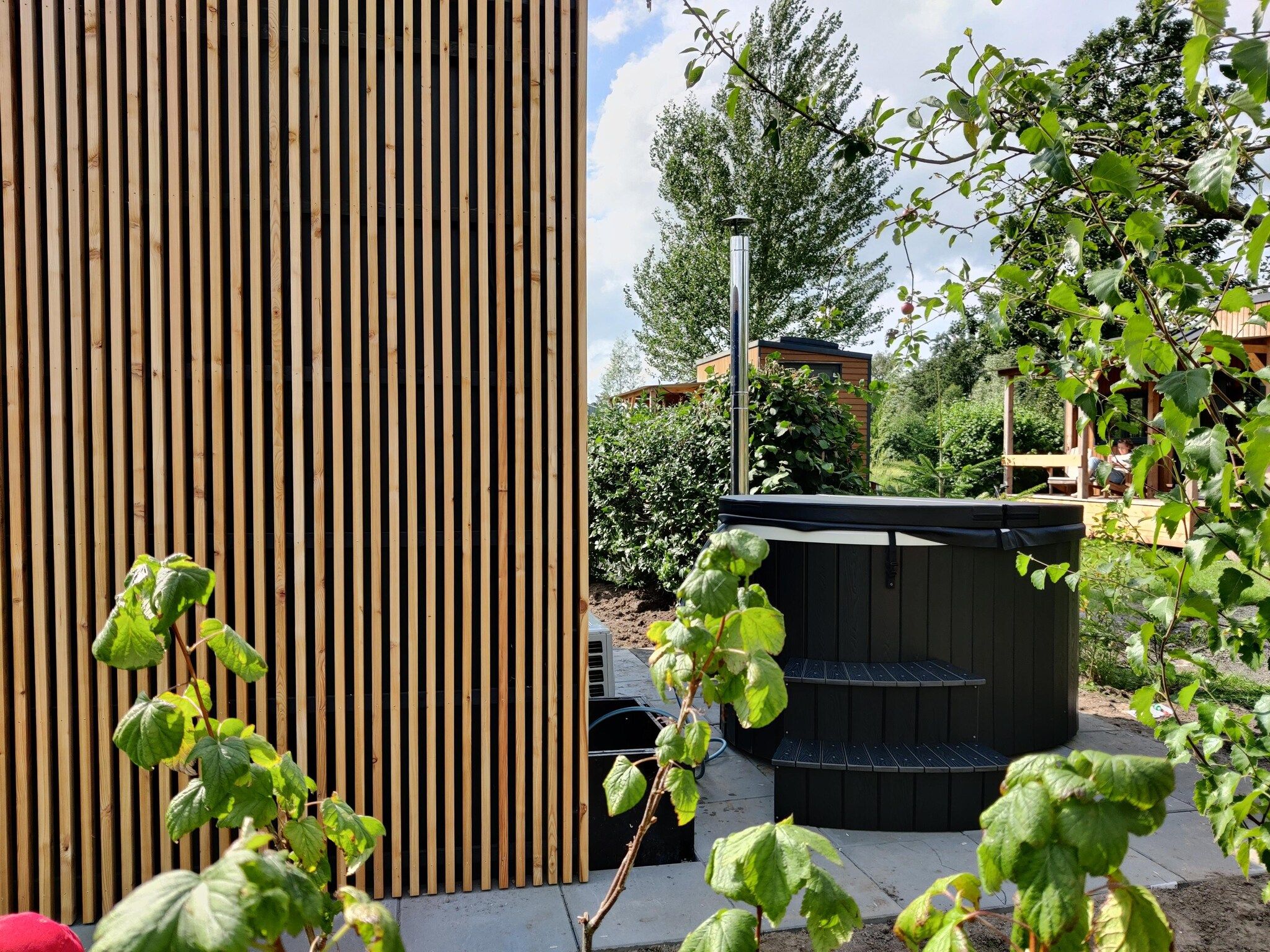 Wellness bij Wetland Cabin 2 persoons (op Boetiekpark de Kas, Scherpenzeel, Friesland) in Scherpenzeel (FR)