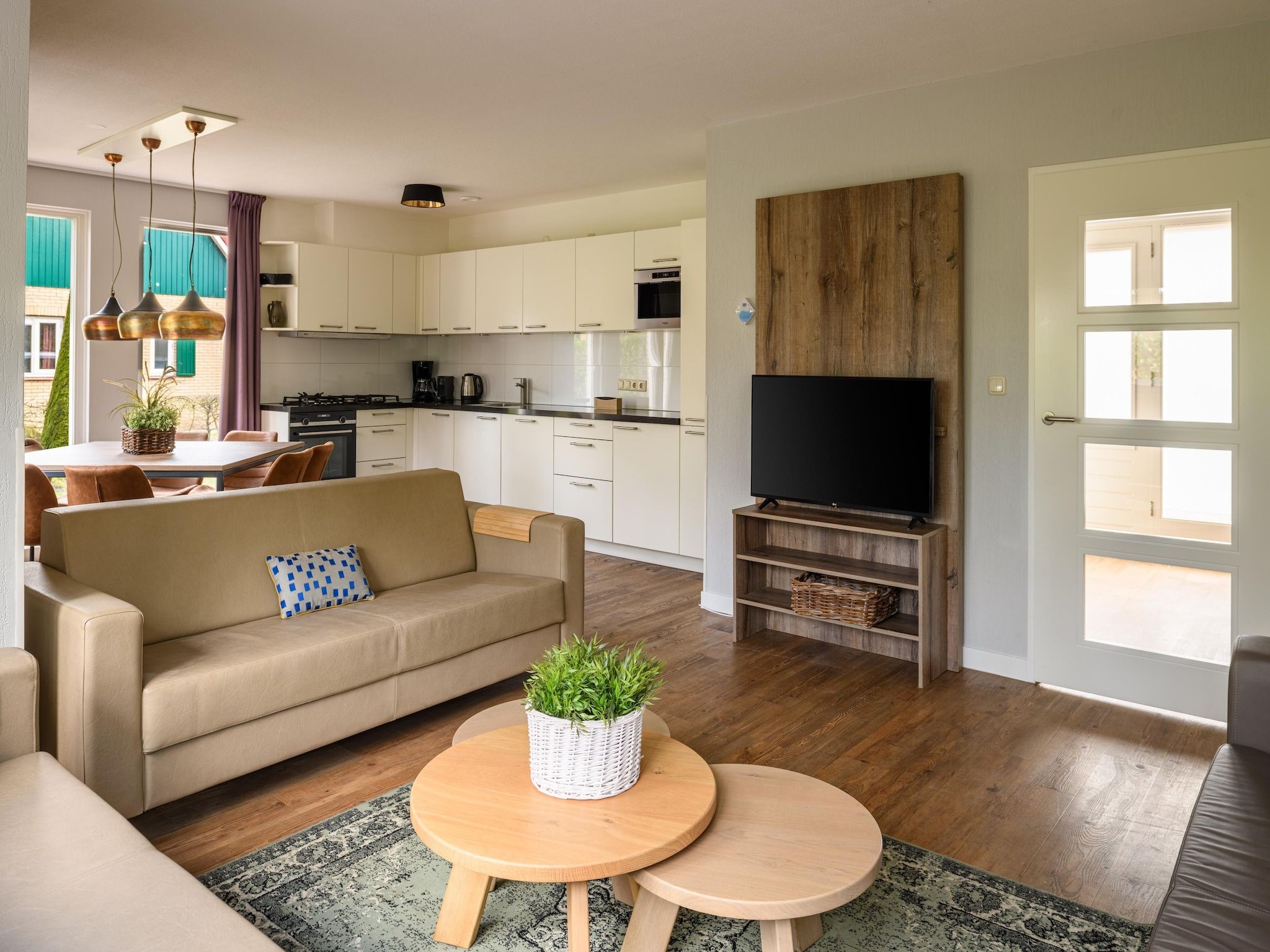 De woonkamer van Parc Duc de Brabant 16 in Diessen-Baarschot