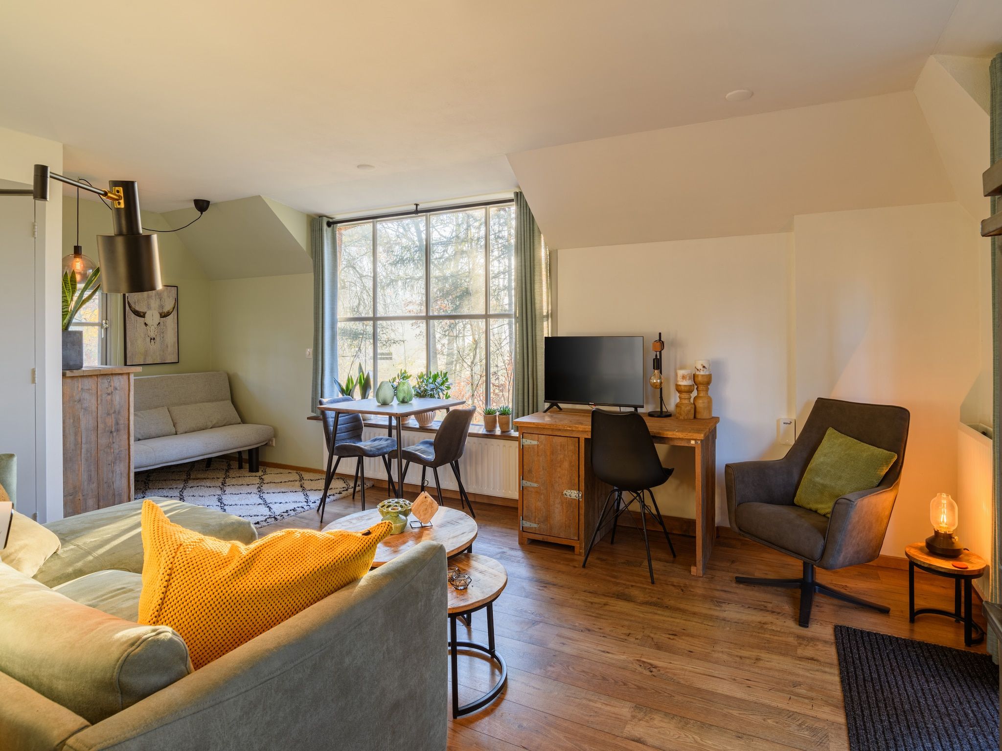 De woonkamer van Stuifhoeve 2 De Luxe in Herpen