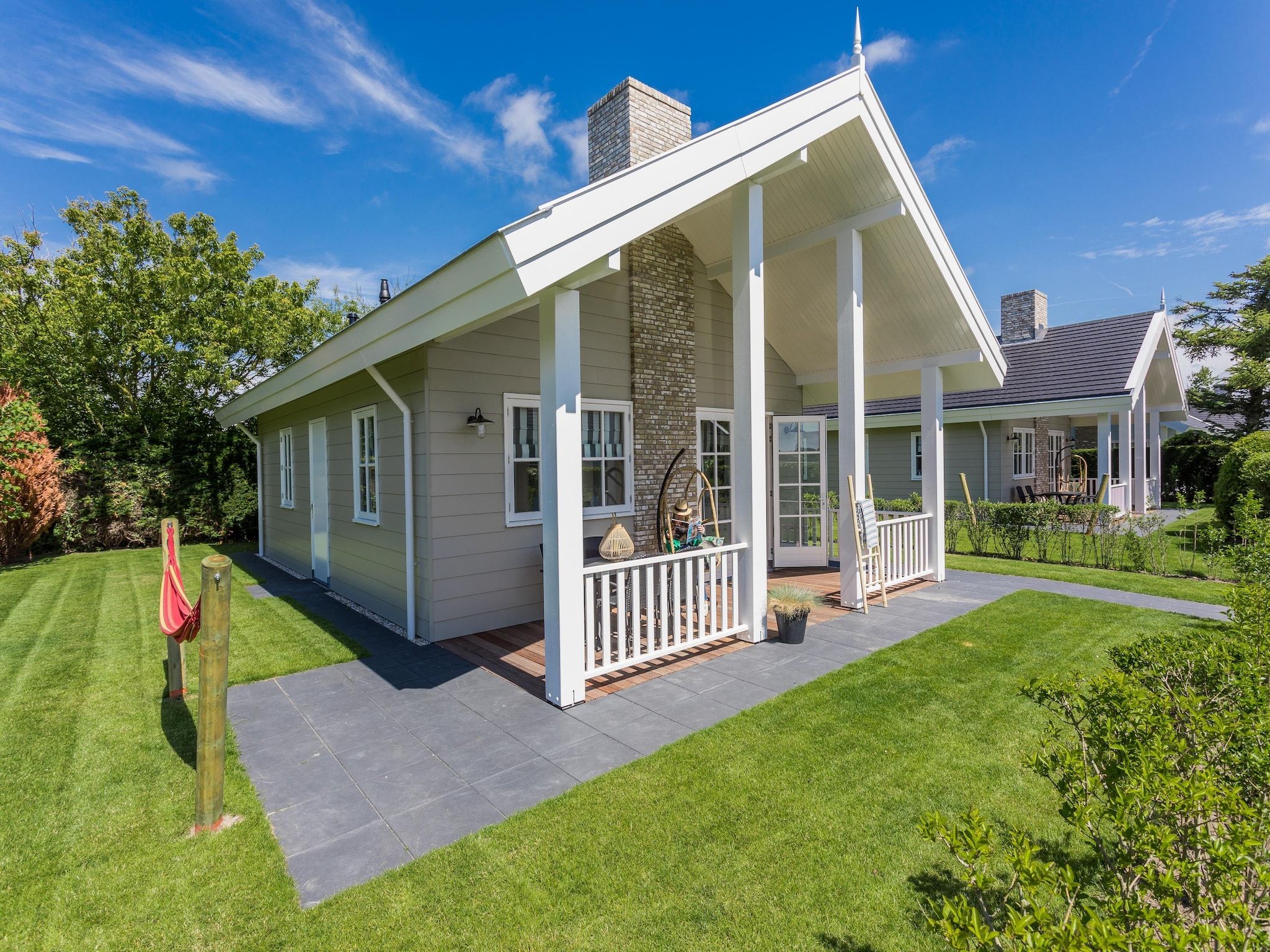 De buitenkant van Bungalowpark de Gouden Spar 6 in Noordwijk