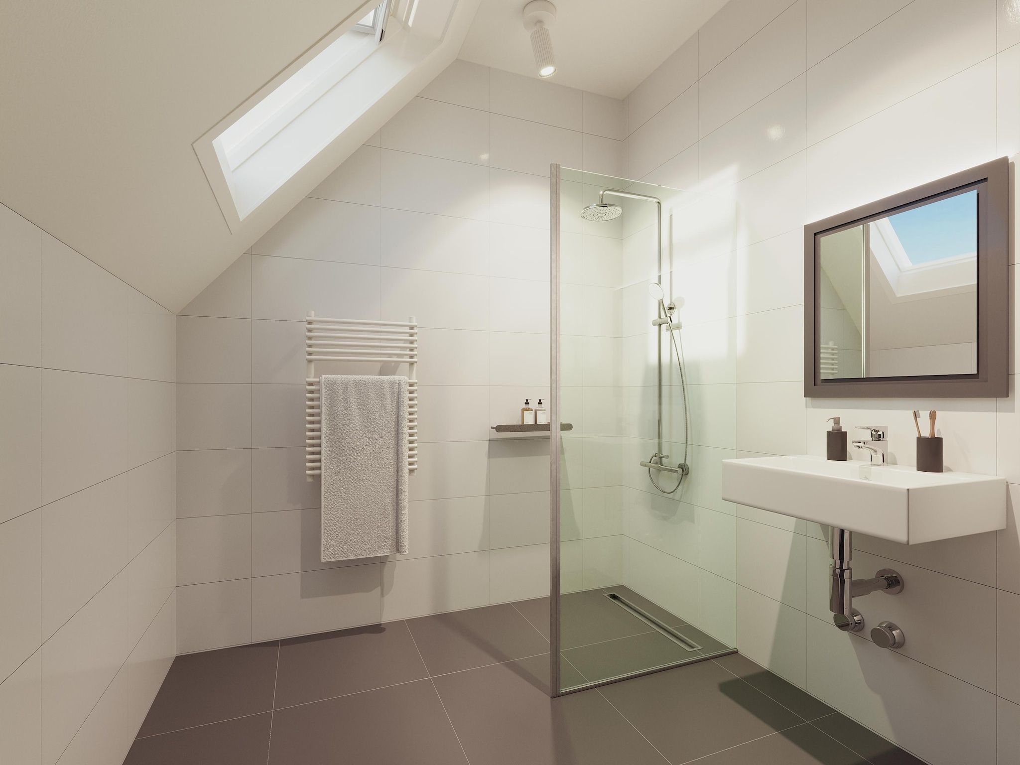 De badkamer van De Elster Lifestyle in TA Gasselte