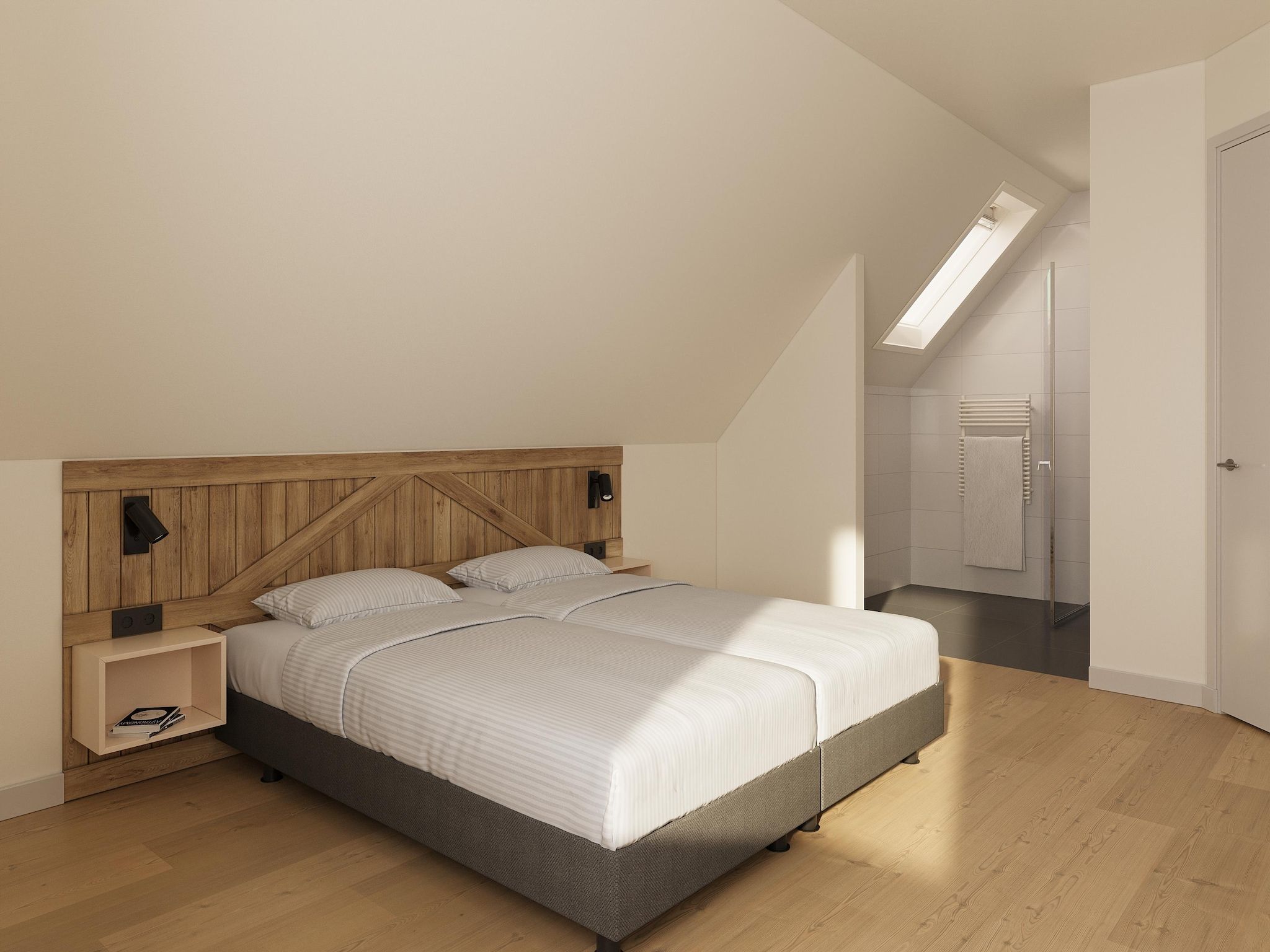 Een slaapkamer van De Saale Lifestyle in TA Gasselte