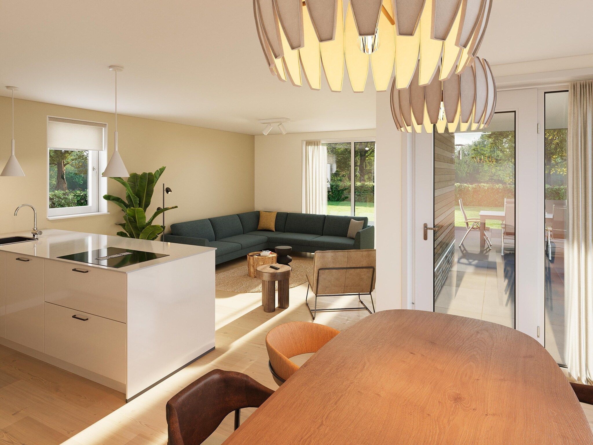 De eetkamer van Draagsteen Outdoor Wellness in TA Gasselte