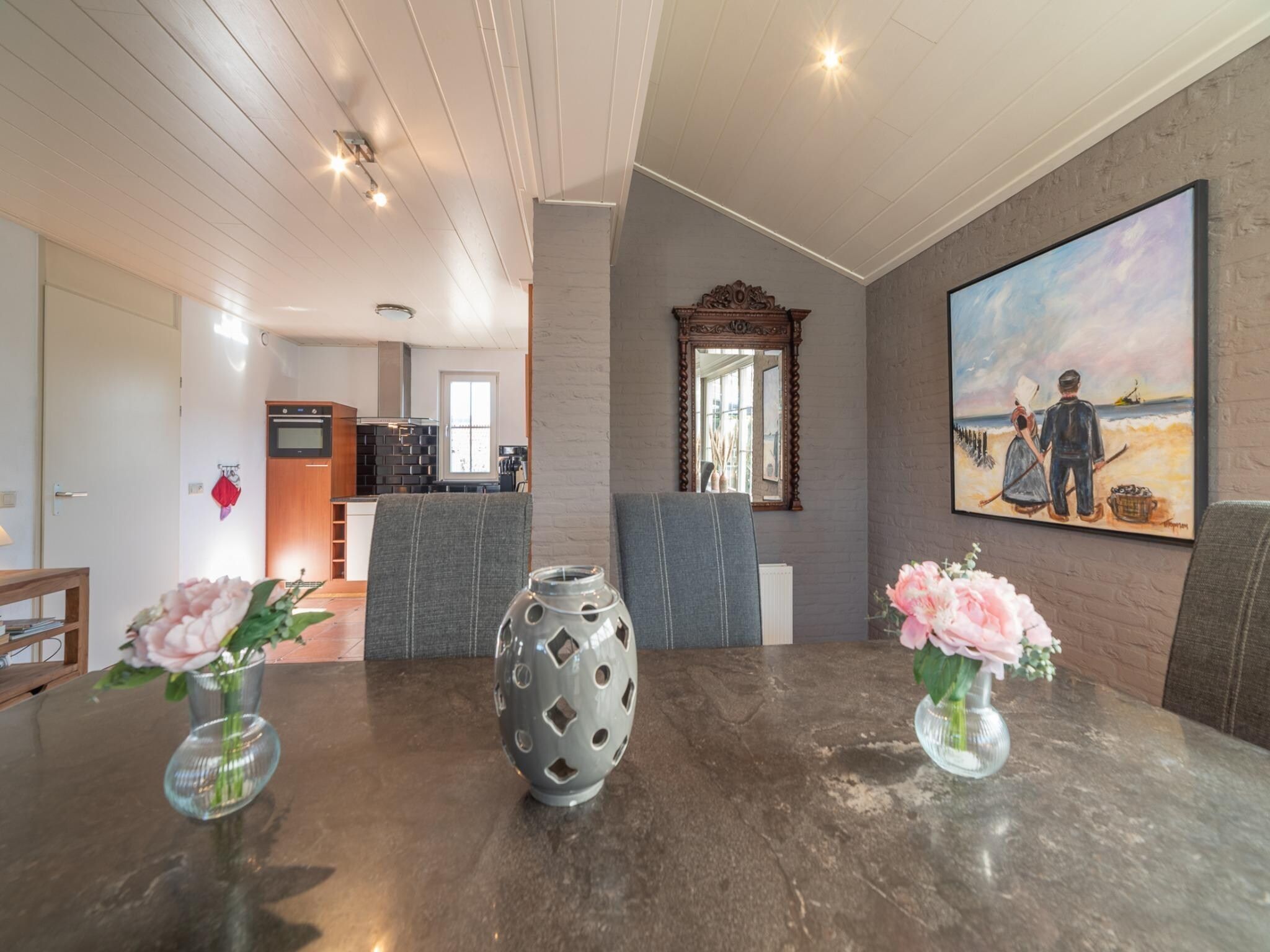 De woonkamer van Villapark De Oesterbaai 134 in Wemeldinge