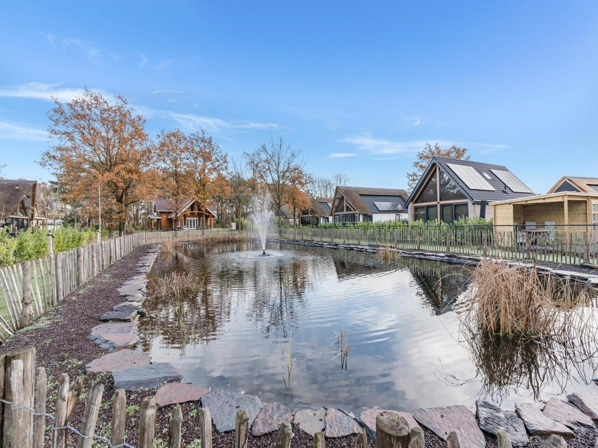 De tuin van Farm Lodge 677 in Baarle-nassau