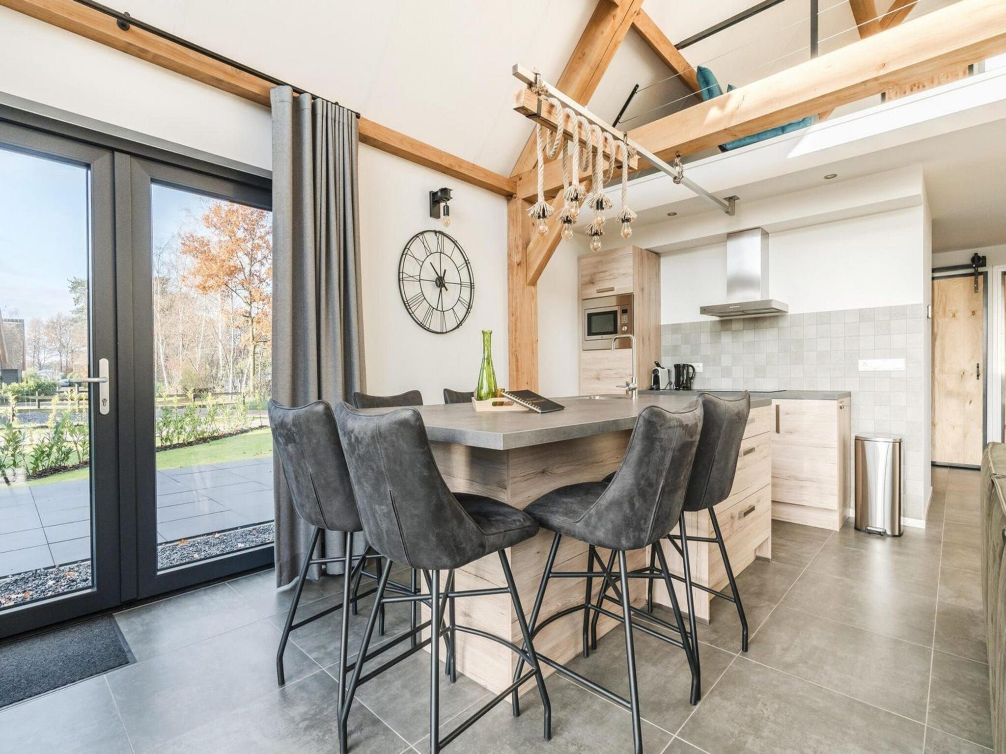 De keuken van Farm Lodge 677 in Baarle-nassau