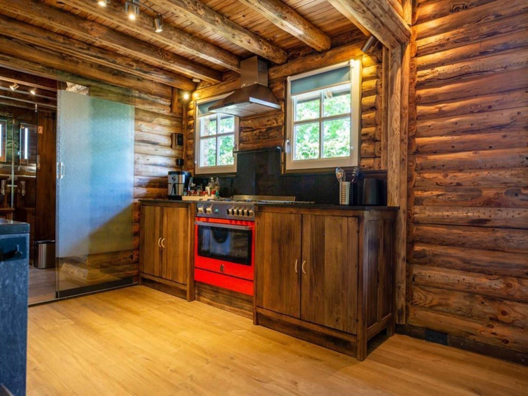 De keuken van Paalchalet 723 in Baarle-nassau