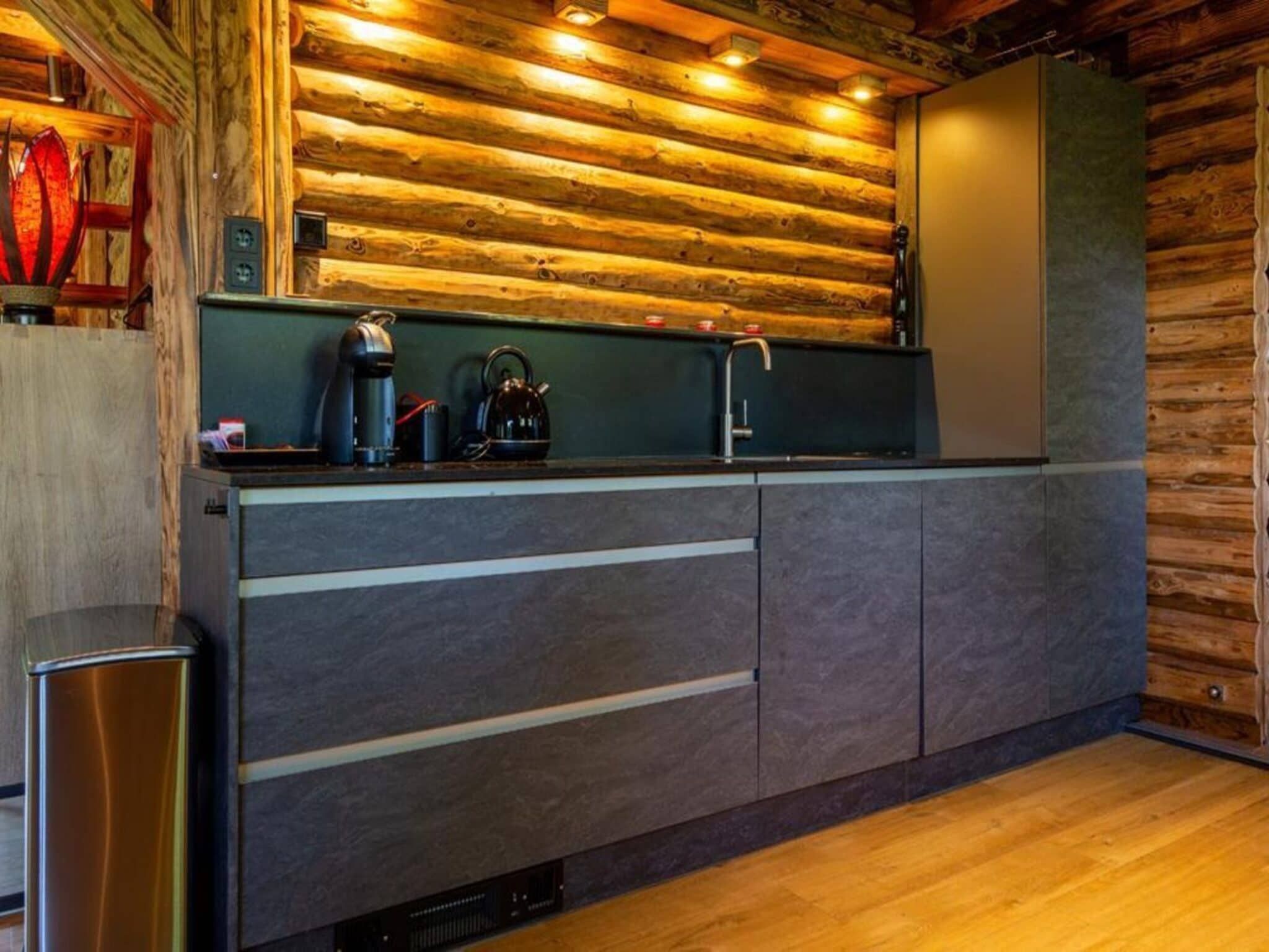 De keuken van Paalchalet 723 in Baarle-nassau