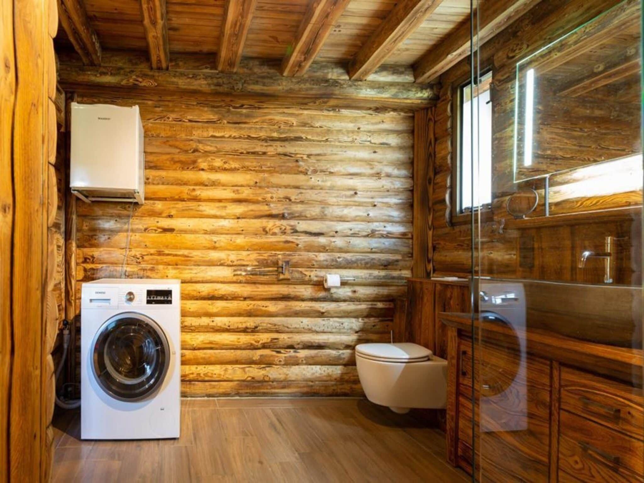 De badkamer van Paalchalet 723 in Baarle-nassau