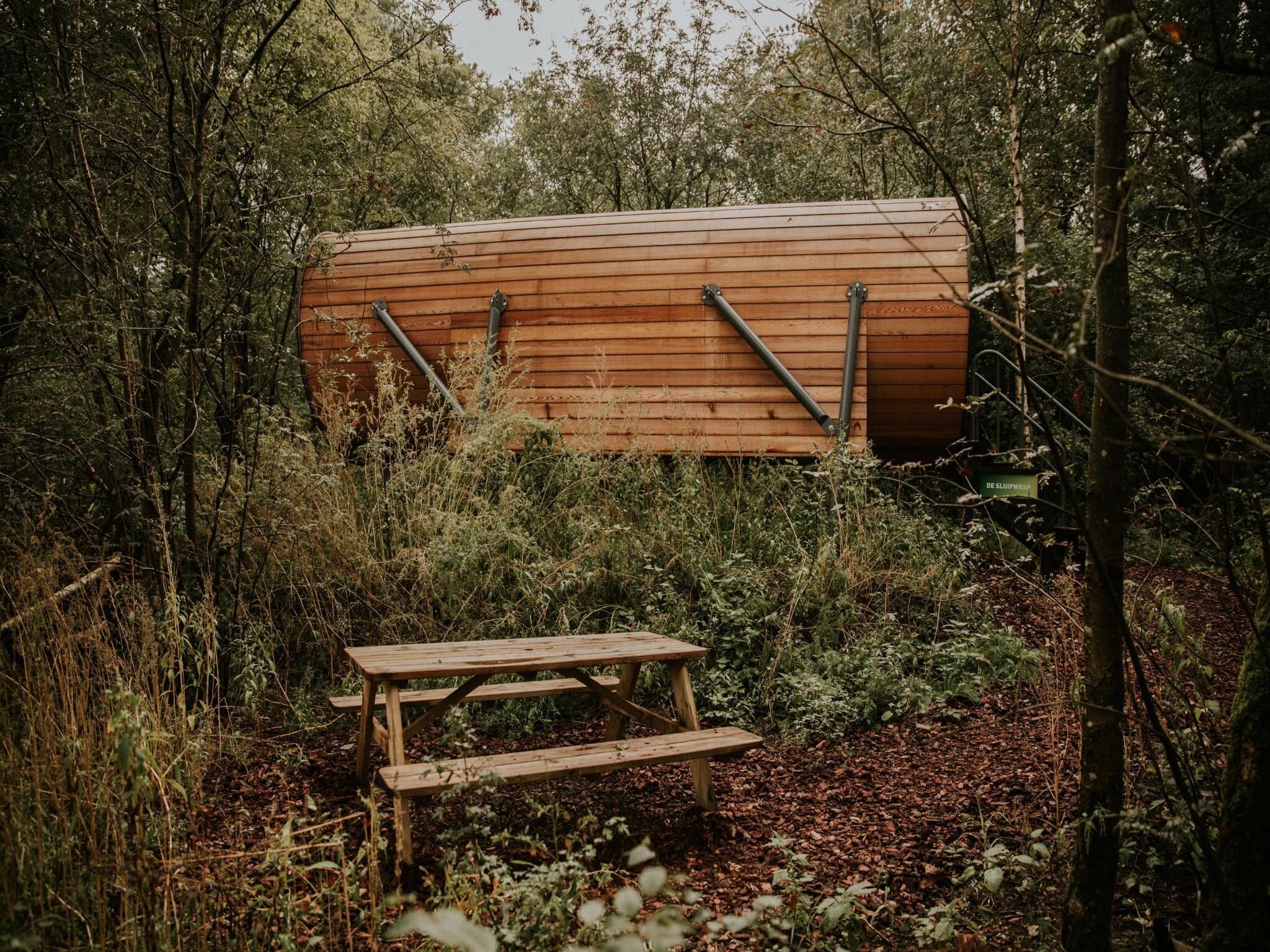 De buitenkant van Skycabin | 2-4 persoons in Balkbrug