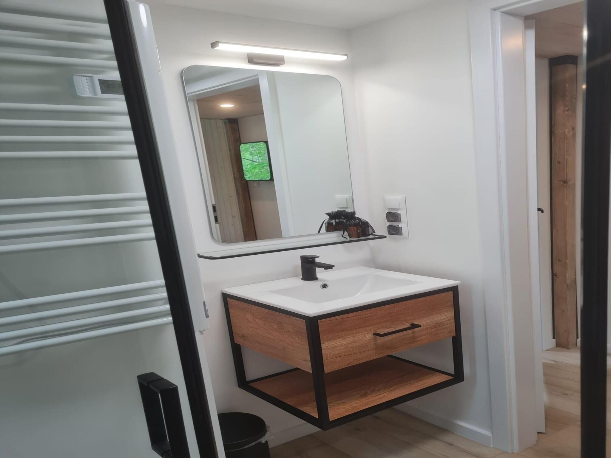 De badkamer van Tiny house | 2-4 persoons in Balkbrug
