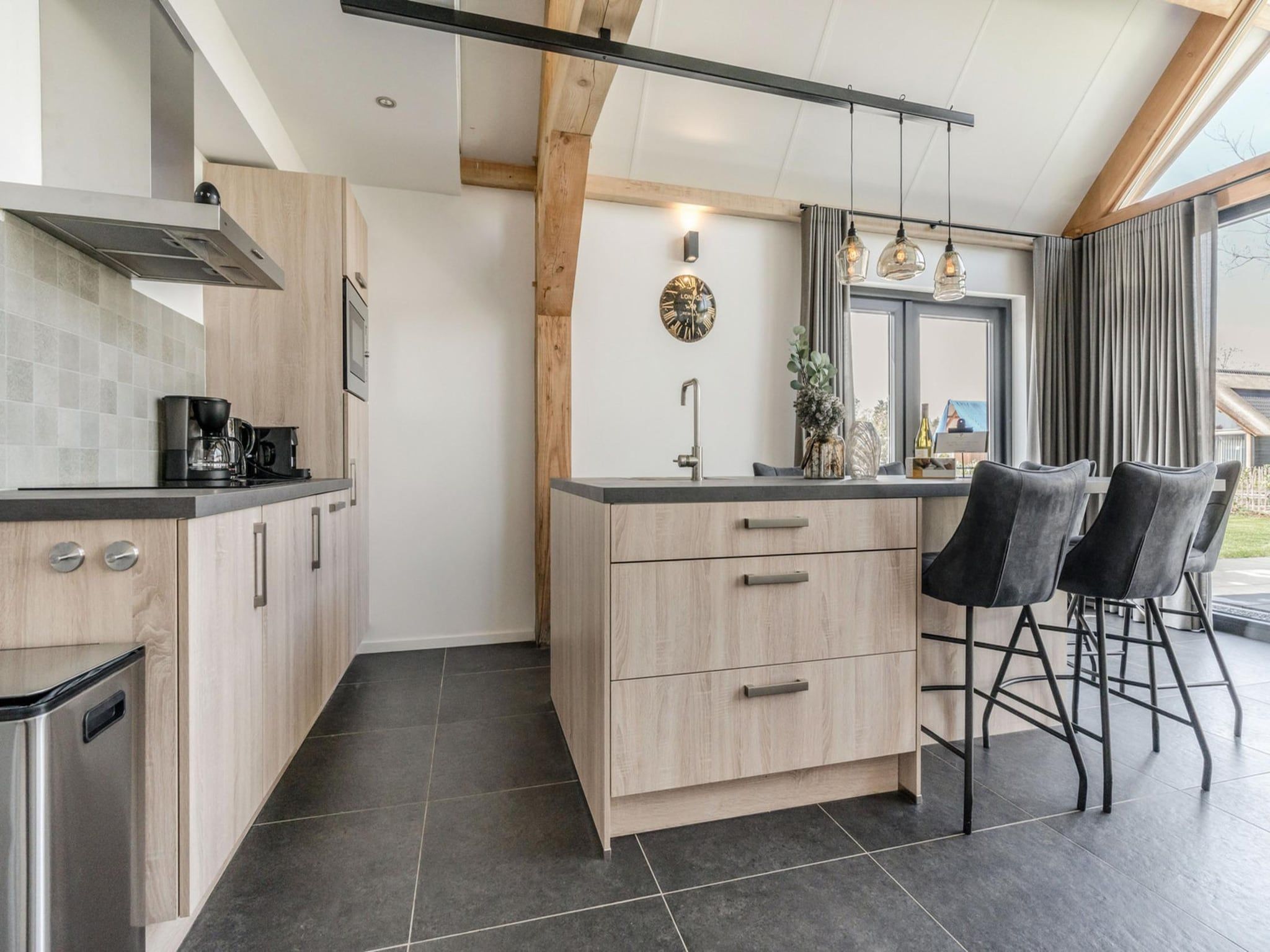 De keuken van Farm Lodge 669 in Baarle-nassau