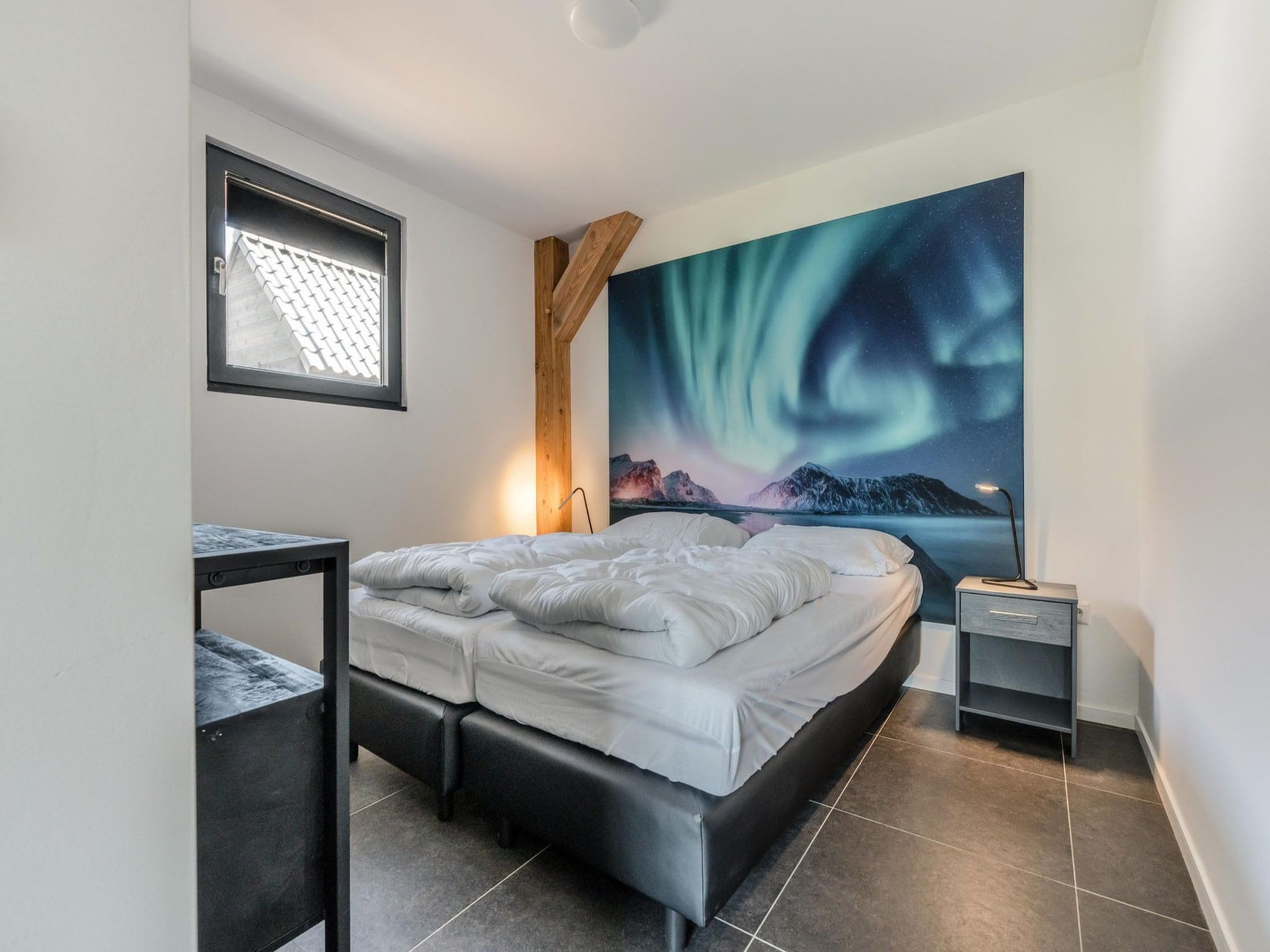 Een slaapkamer van Farm Lodge 669 in Baarle-nassau