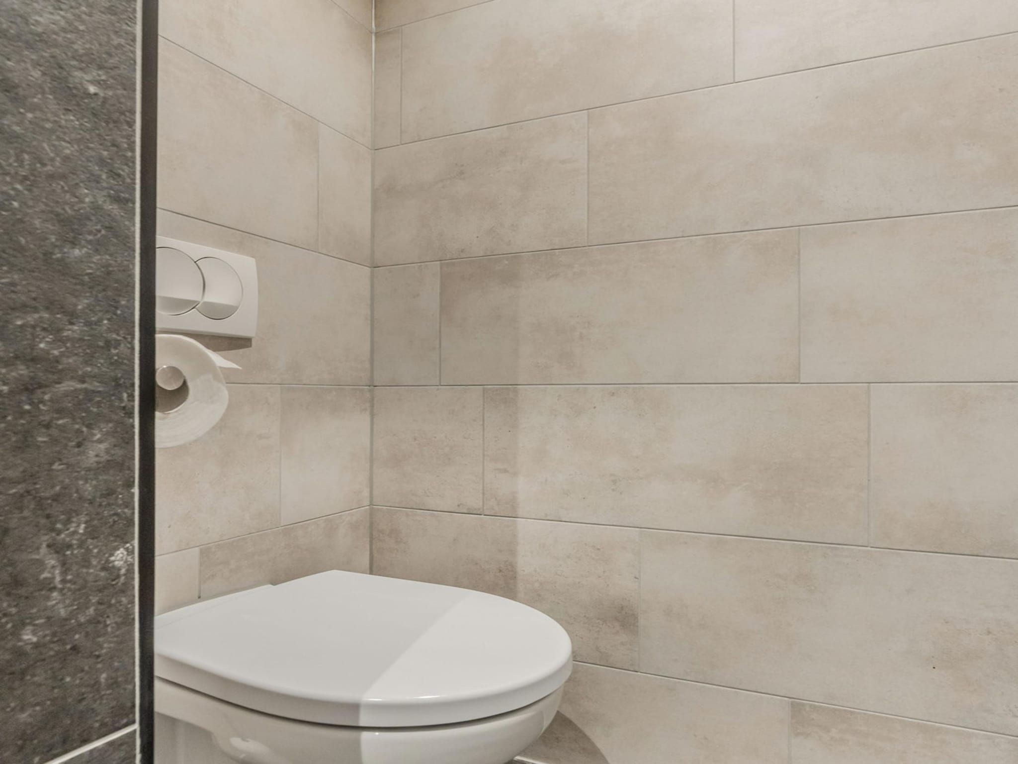 De badkamer van Farm Lodge 669 in Baarle-nassau