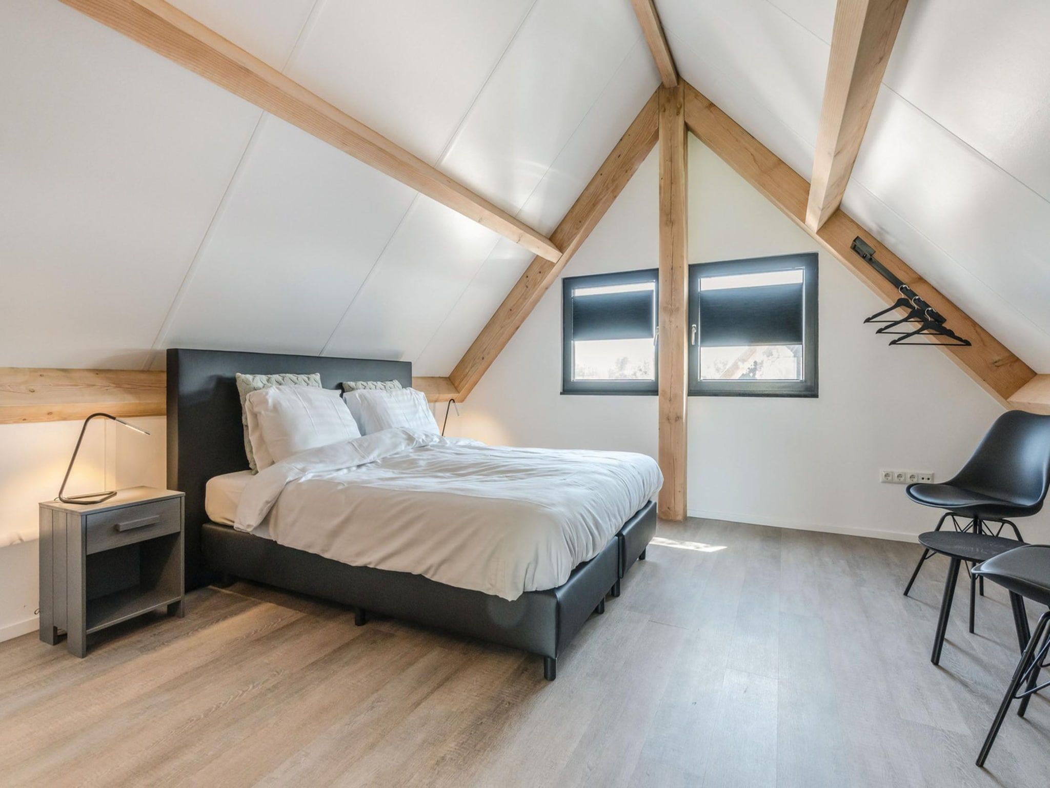 Een slaapkamer van Farm Lodge 669 in Baarle-nassau