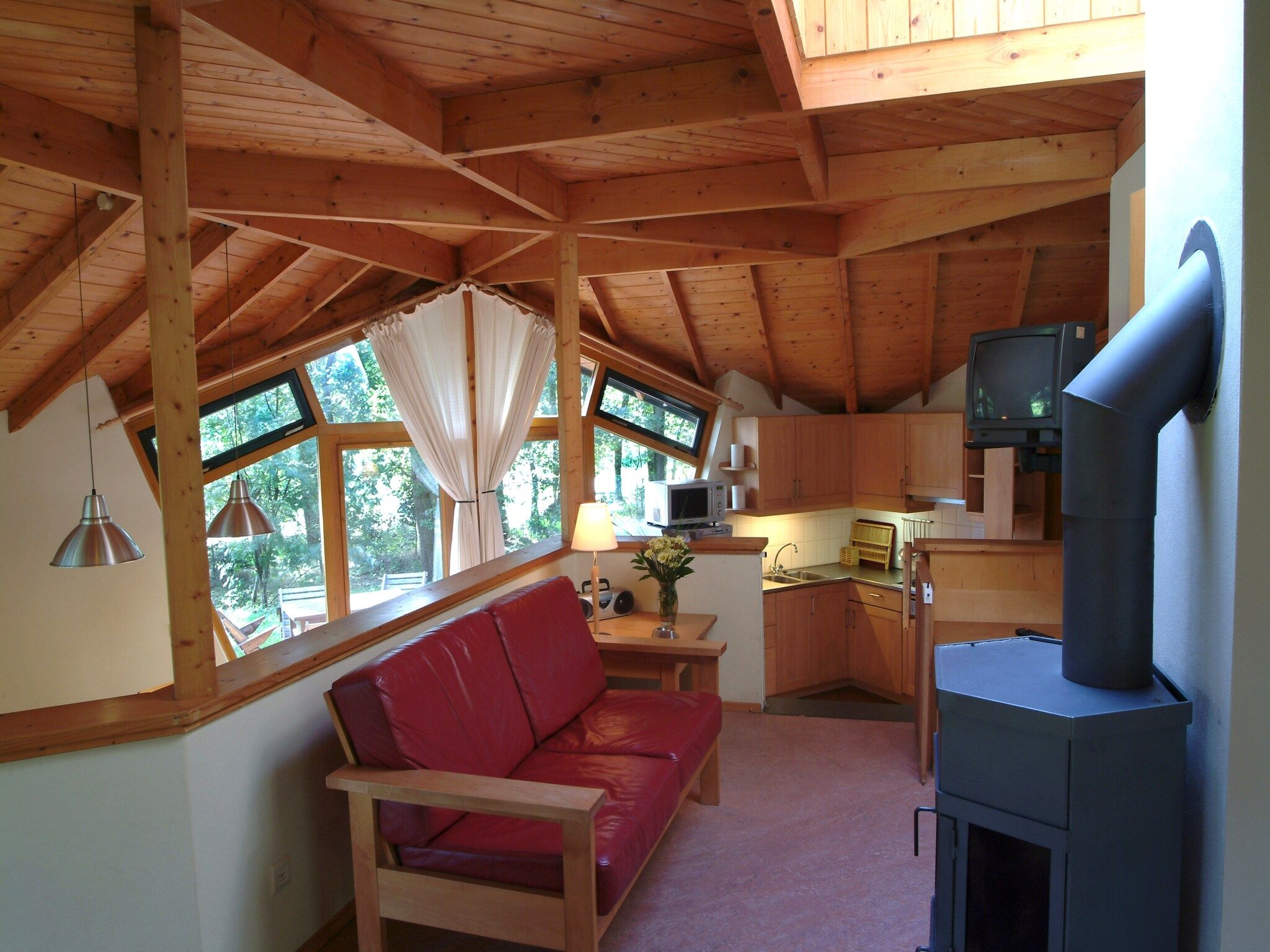 De woonkamer van Vakantiepark Herperduin 6 in Herpen