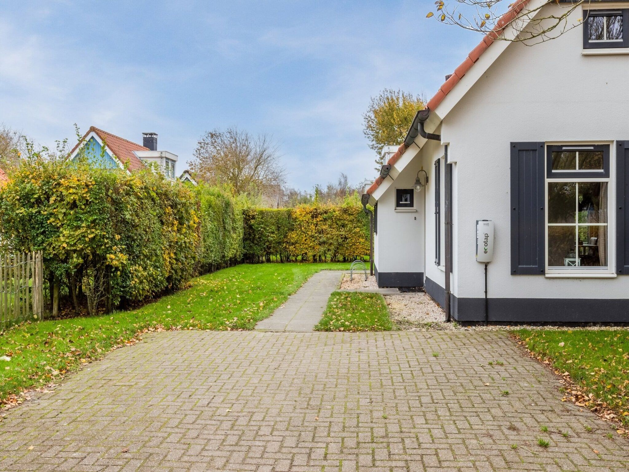 De buitenkant van Kustpark Texel 6 in De Koog
