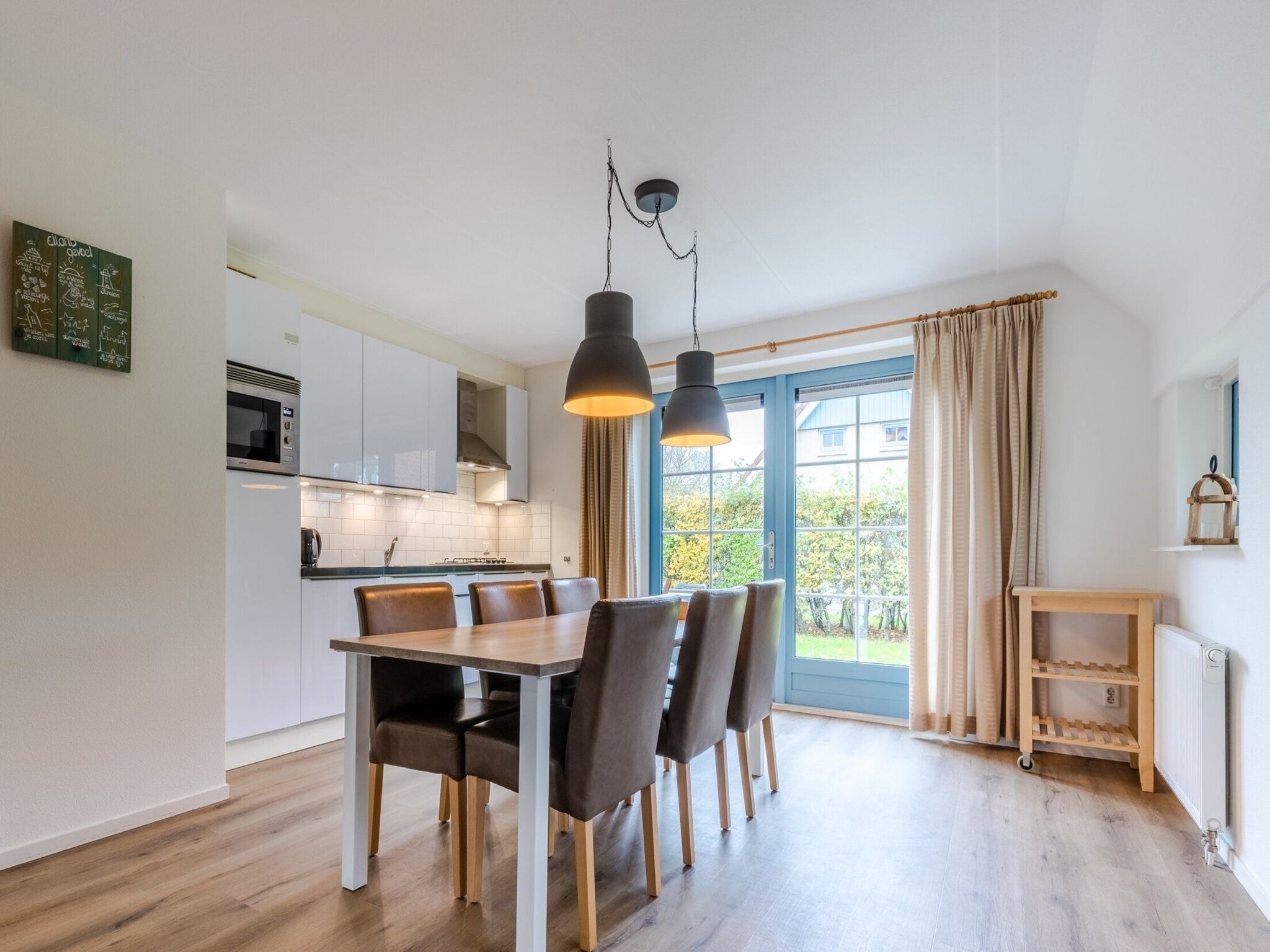 De eetkamer van Kustpark Texel 6 in De Koog