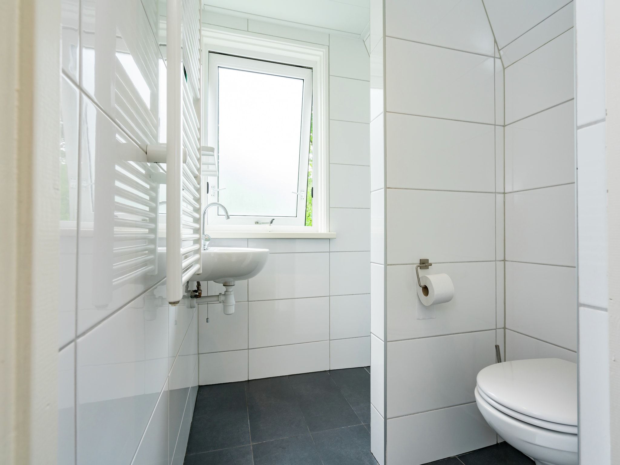 De badkamer van Vakantiepark Eigen Wijze 1 in Bant