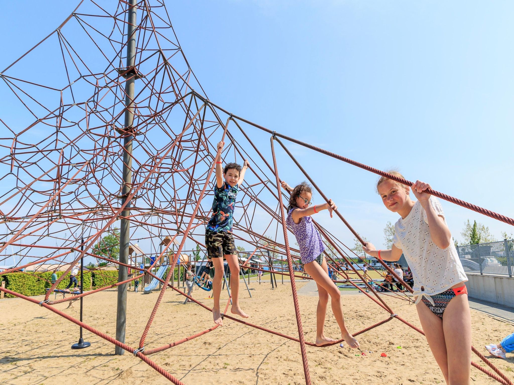 Parkfaciliteiten bij Villapark de Paardekreek 3 in Kortgene