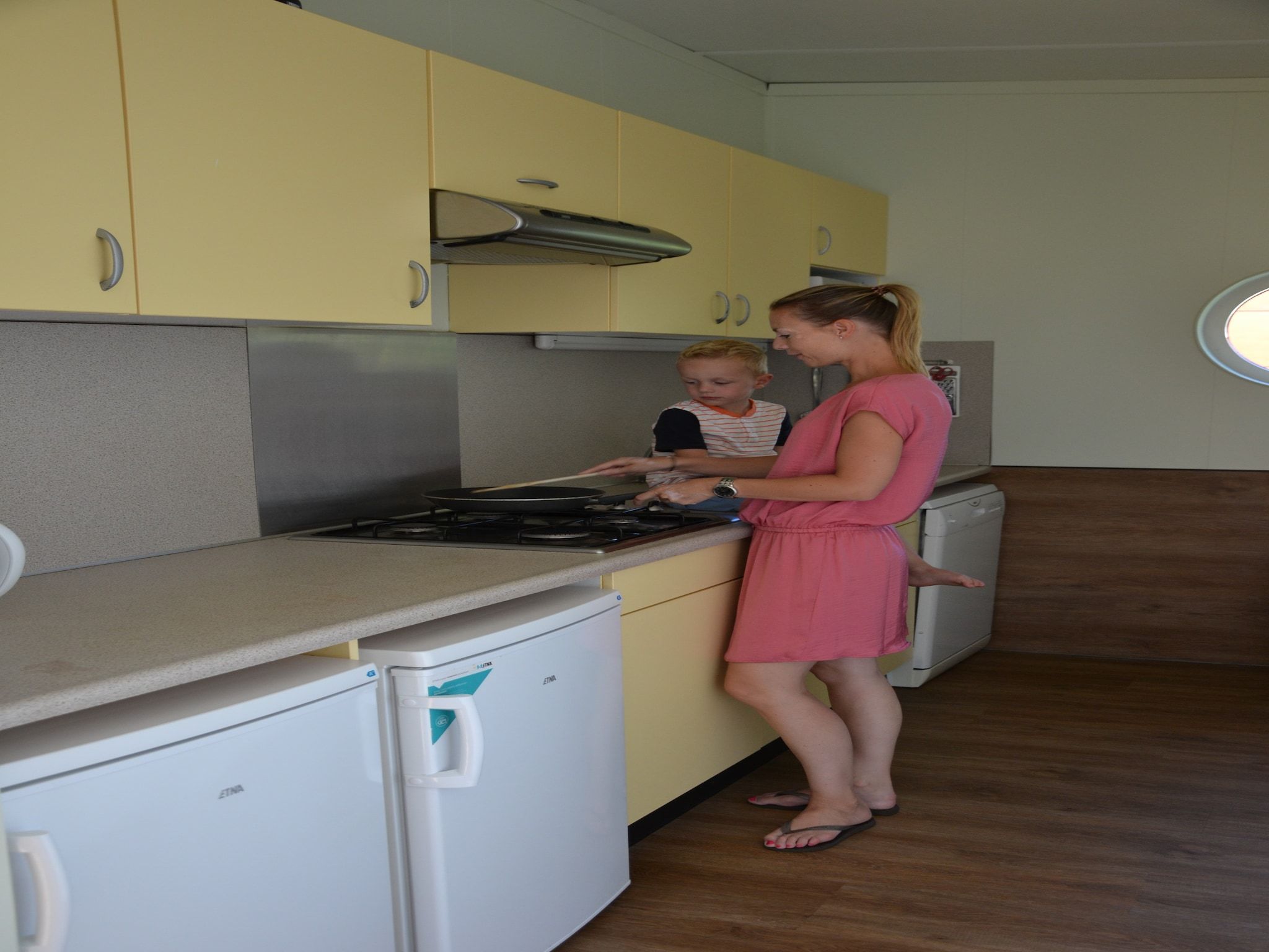 De keuken van Strandpark Vlugtenburg 1 in 's-Gravenzande