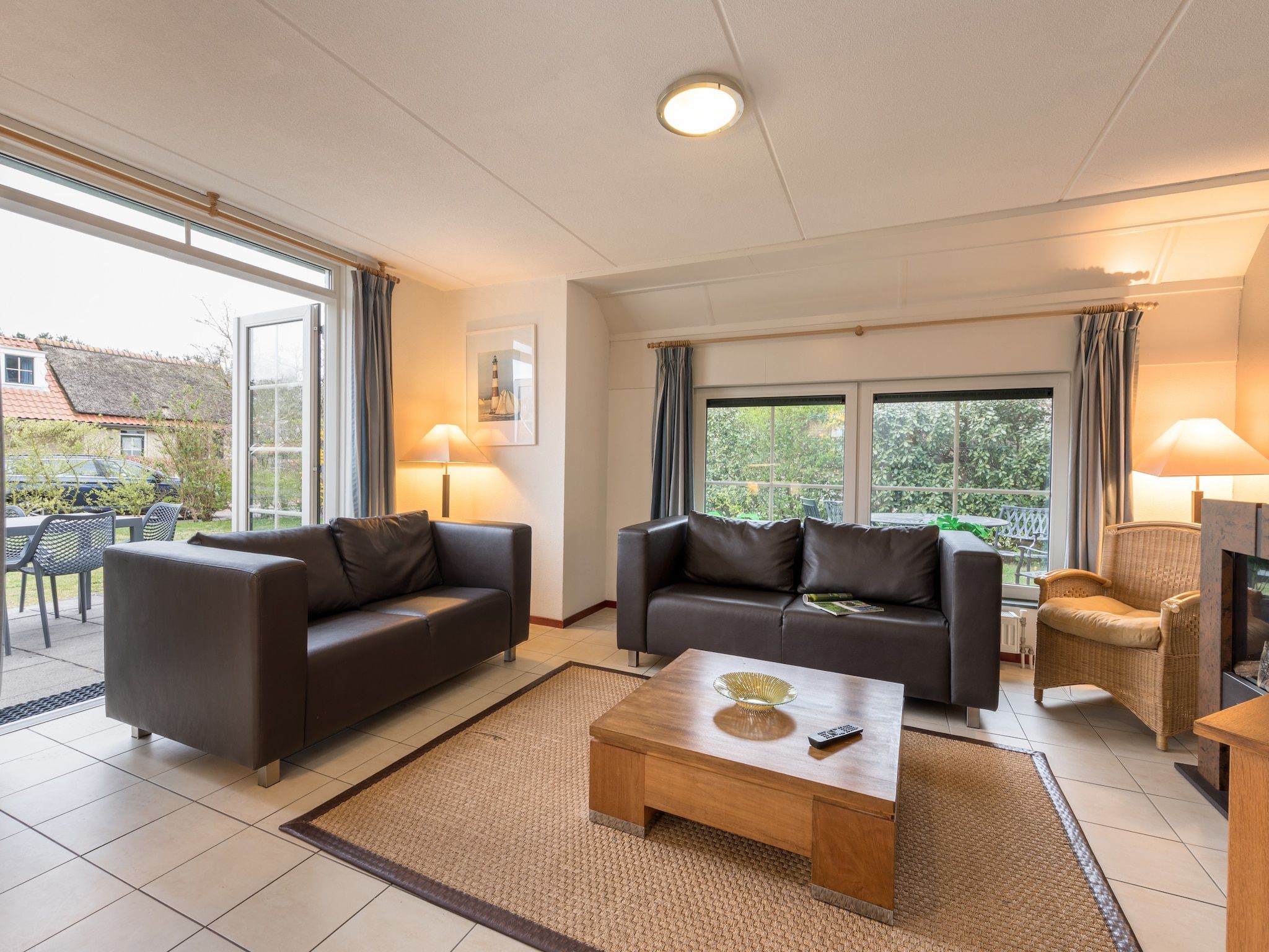 De woonkamer van Kustpark Texel 2 in De Koog