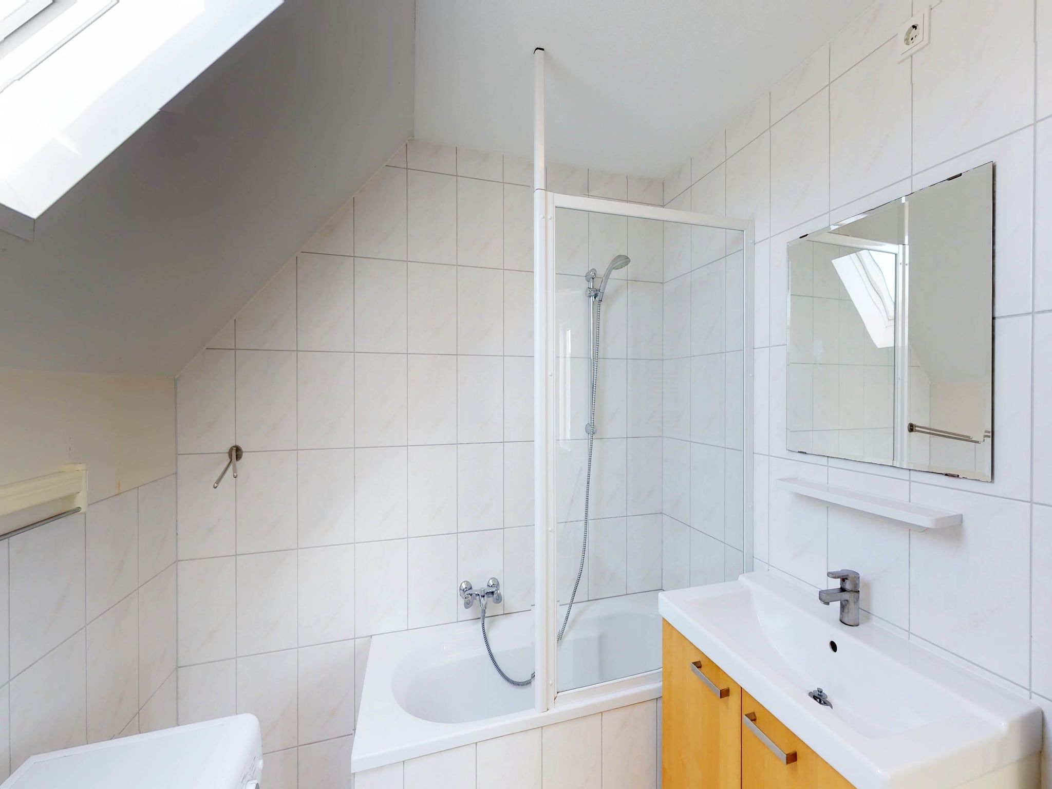 De badkamer van Villapark de Paardekreek 6 in Kortgene