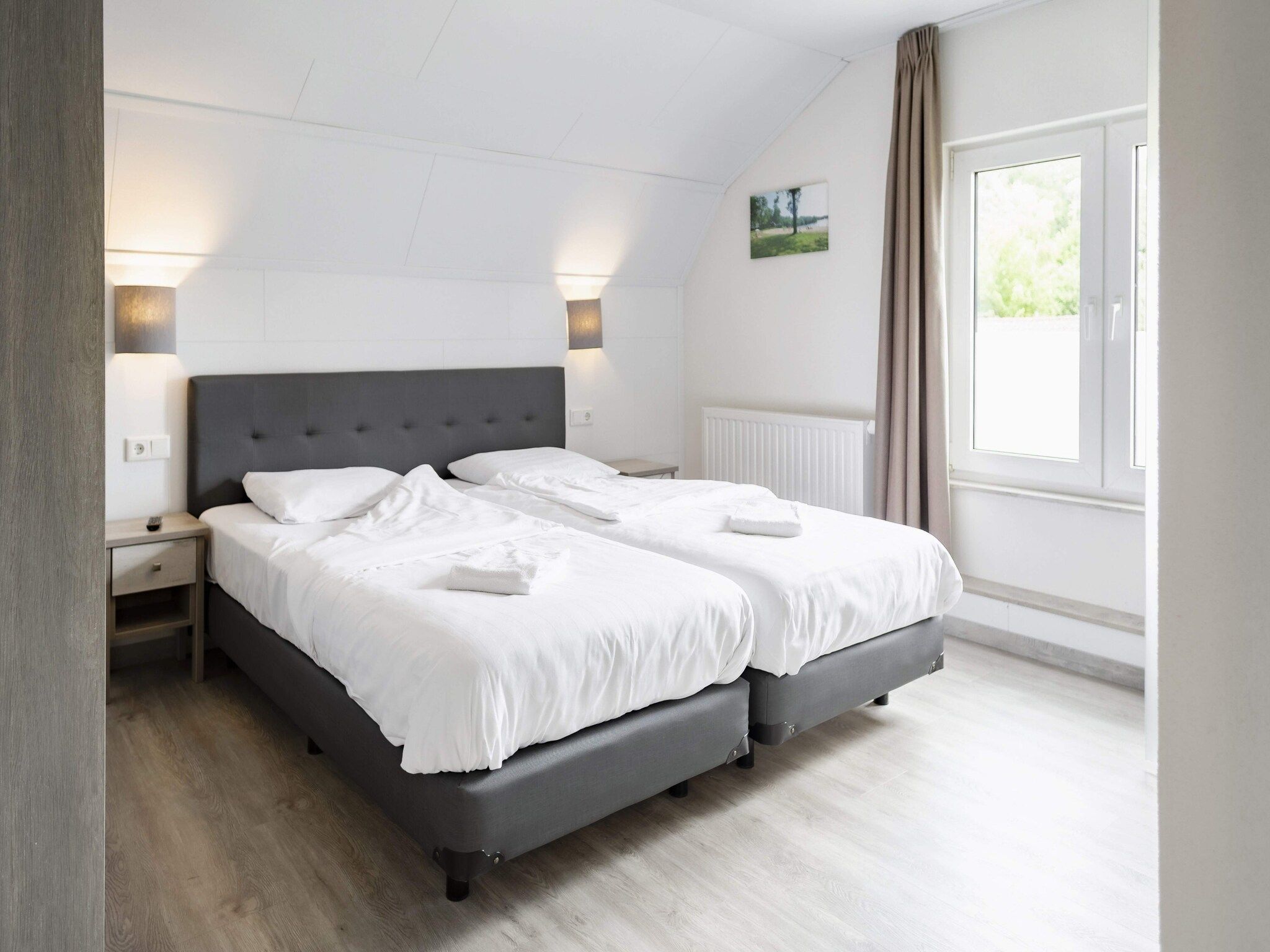 Een slaapkamer van De Riethorst 2 in Plasmolen