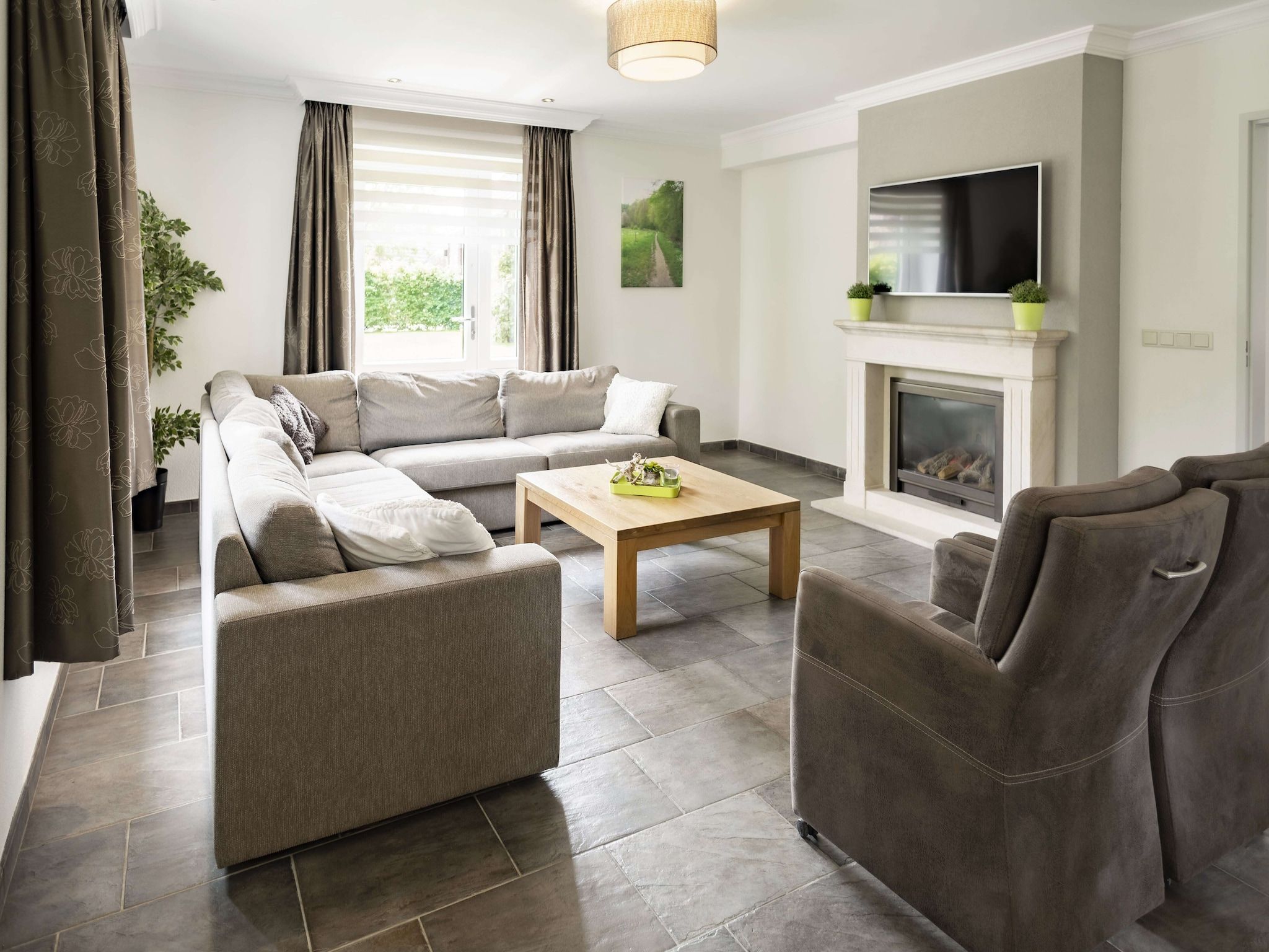 De woonkamer van De Riethorst 2 in Plasmolen