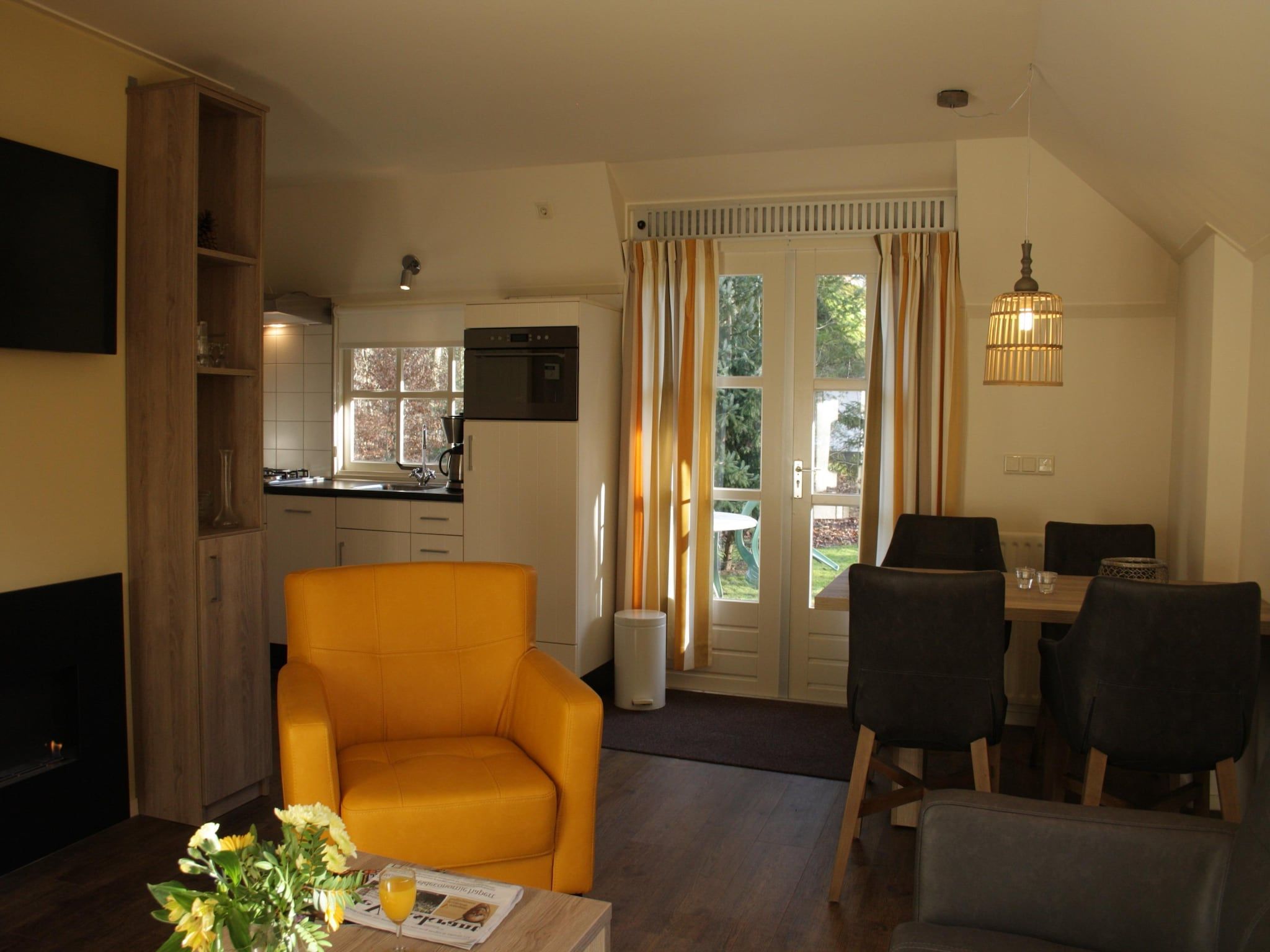 De woonkamer van Vakantiepark Herperduin 4 in Herpen