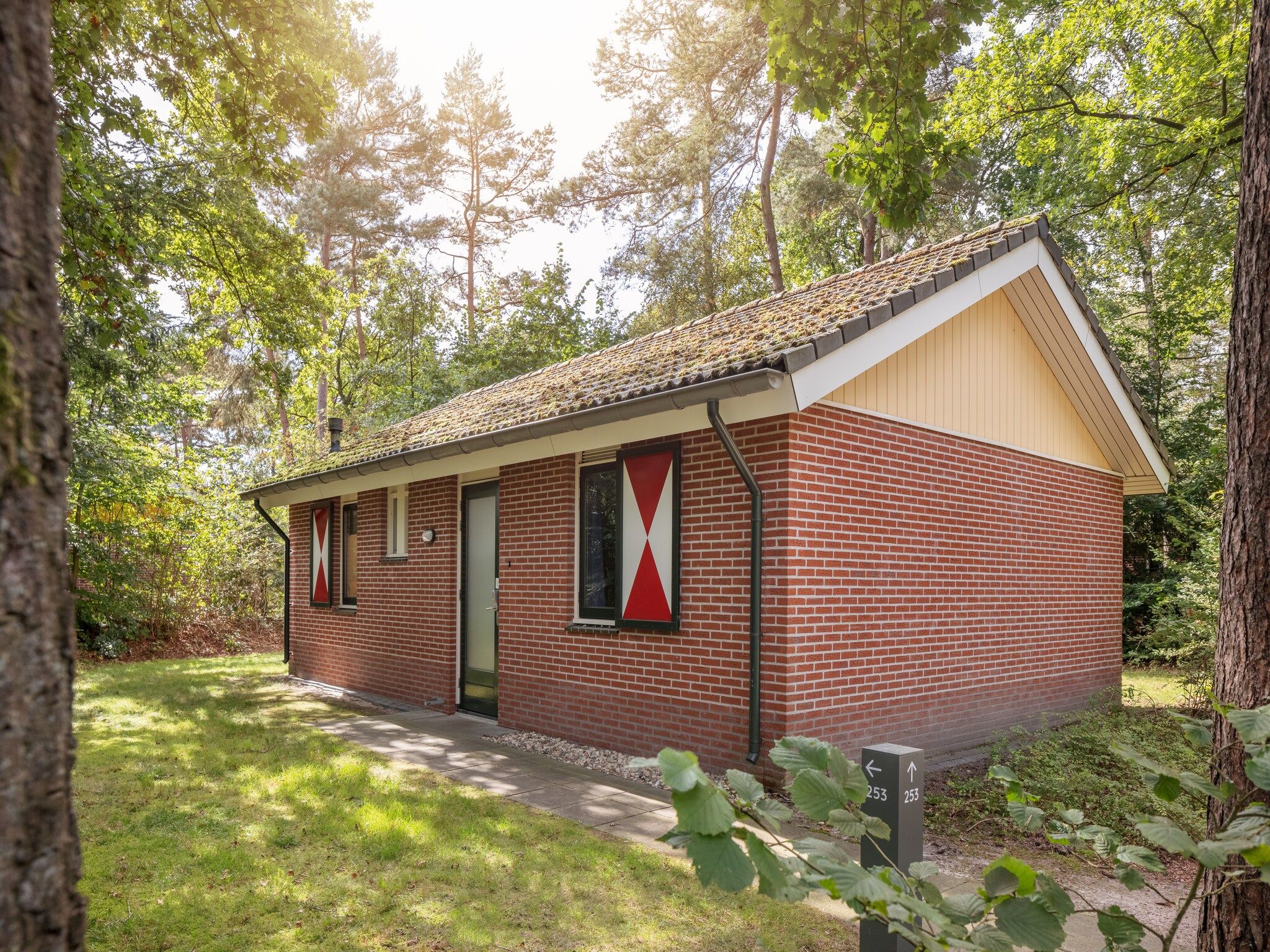 De buitenkant van Bospark Lunsbergen 7 in Borger