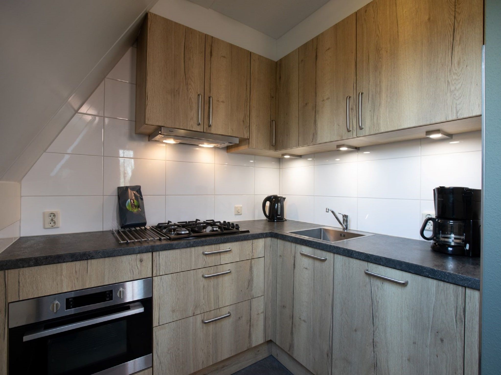 De keuken van Vakantie bij Meeussen - Molendal 1 in Plasmolen