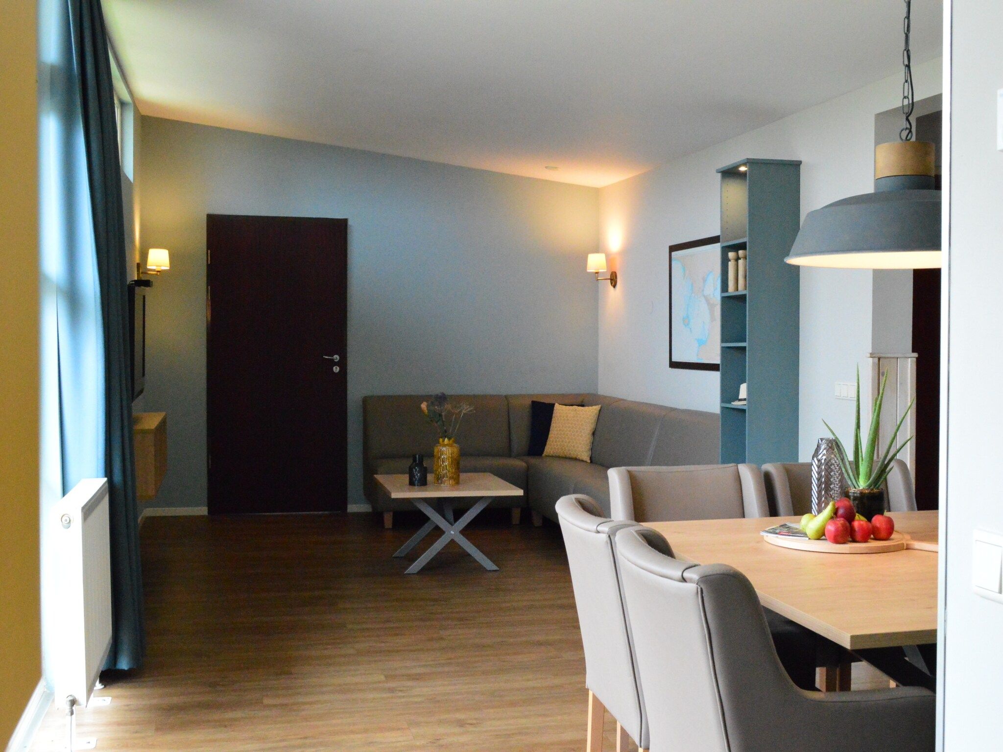 De woonkamer van Strandpark Vlugtenburg 5 in 's-Gravenzande