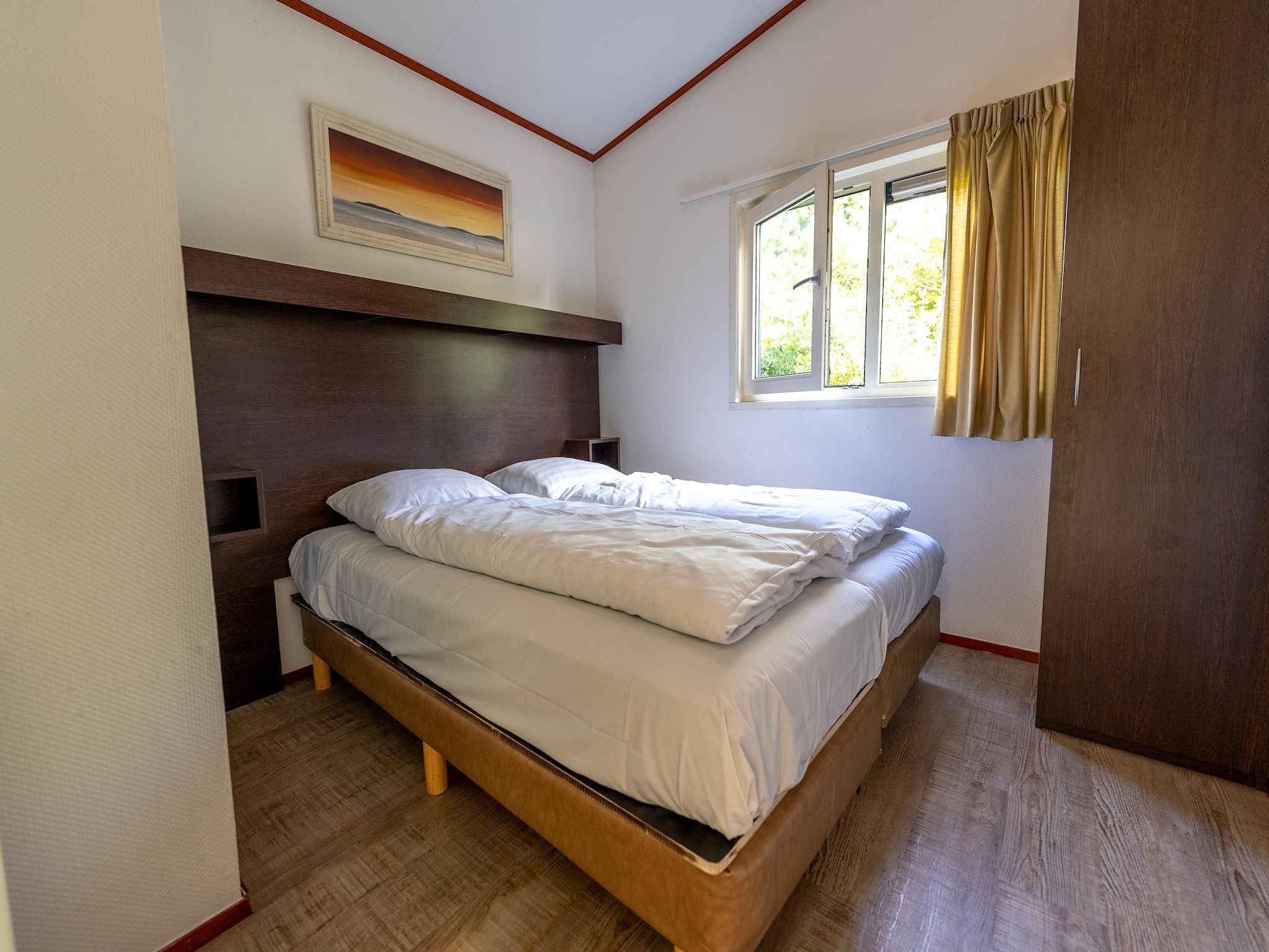 Een slaapkamer van Kustpark Egmond aan Zee 1 in Egmond aan zee