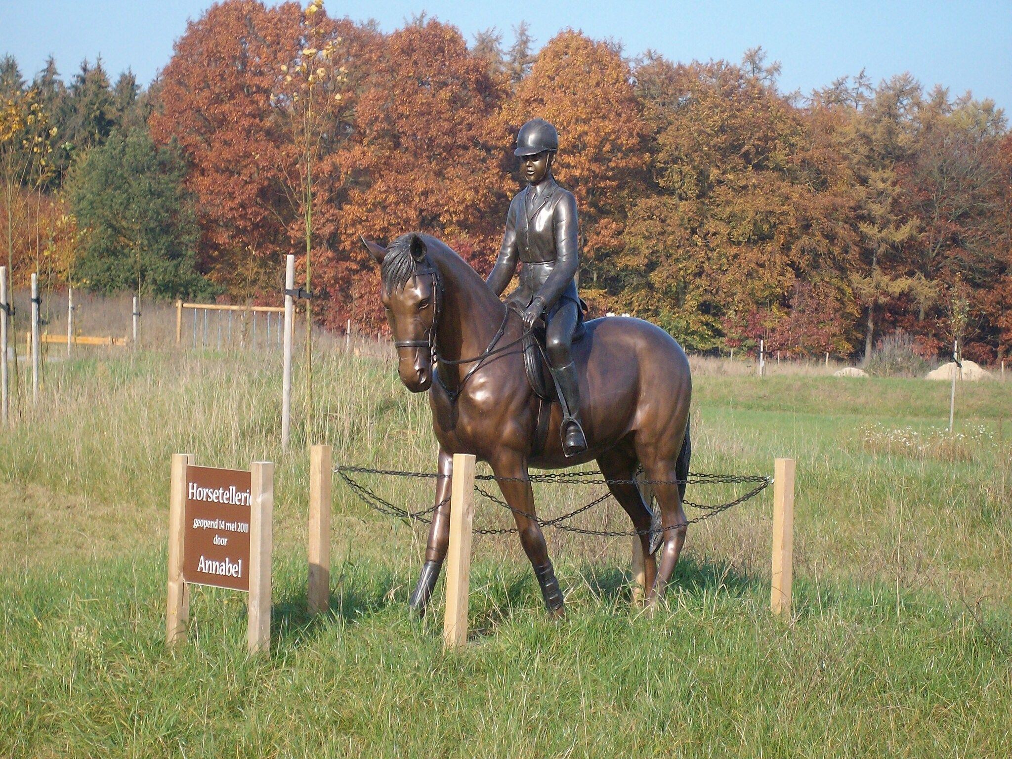 De tuin van Vakantiepark Horsetellerie 1 in Hardenberg (rheezerveen)