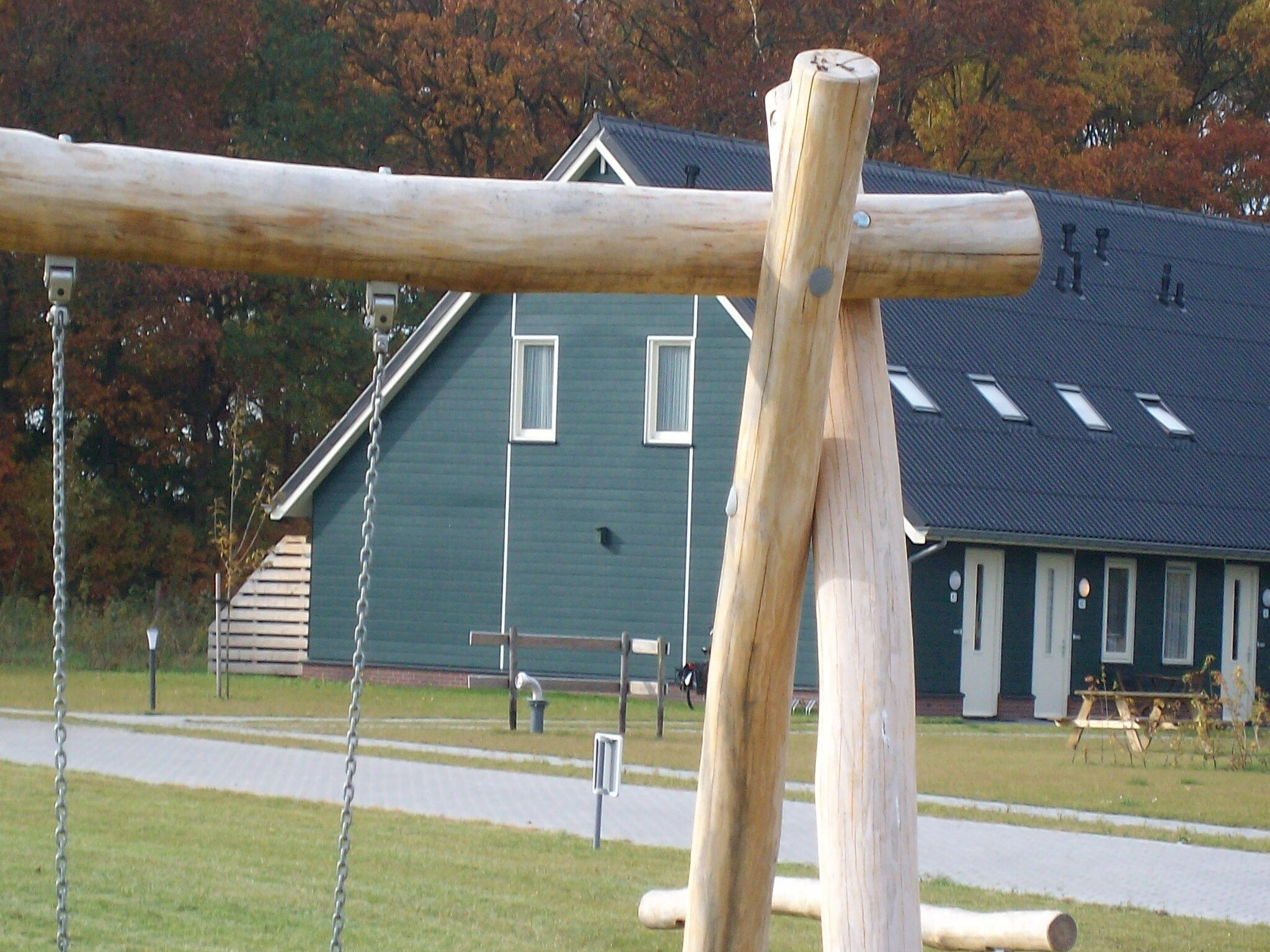 De buitenkant van Vakantiepark Horsetellerie 1 in Hardenberg (rheezerveen)