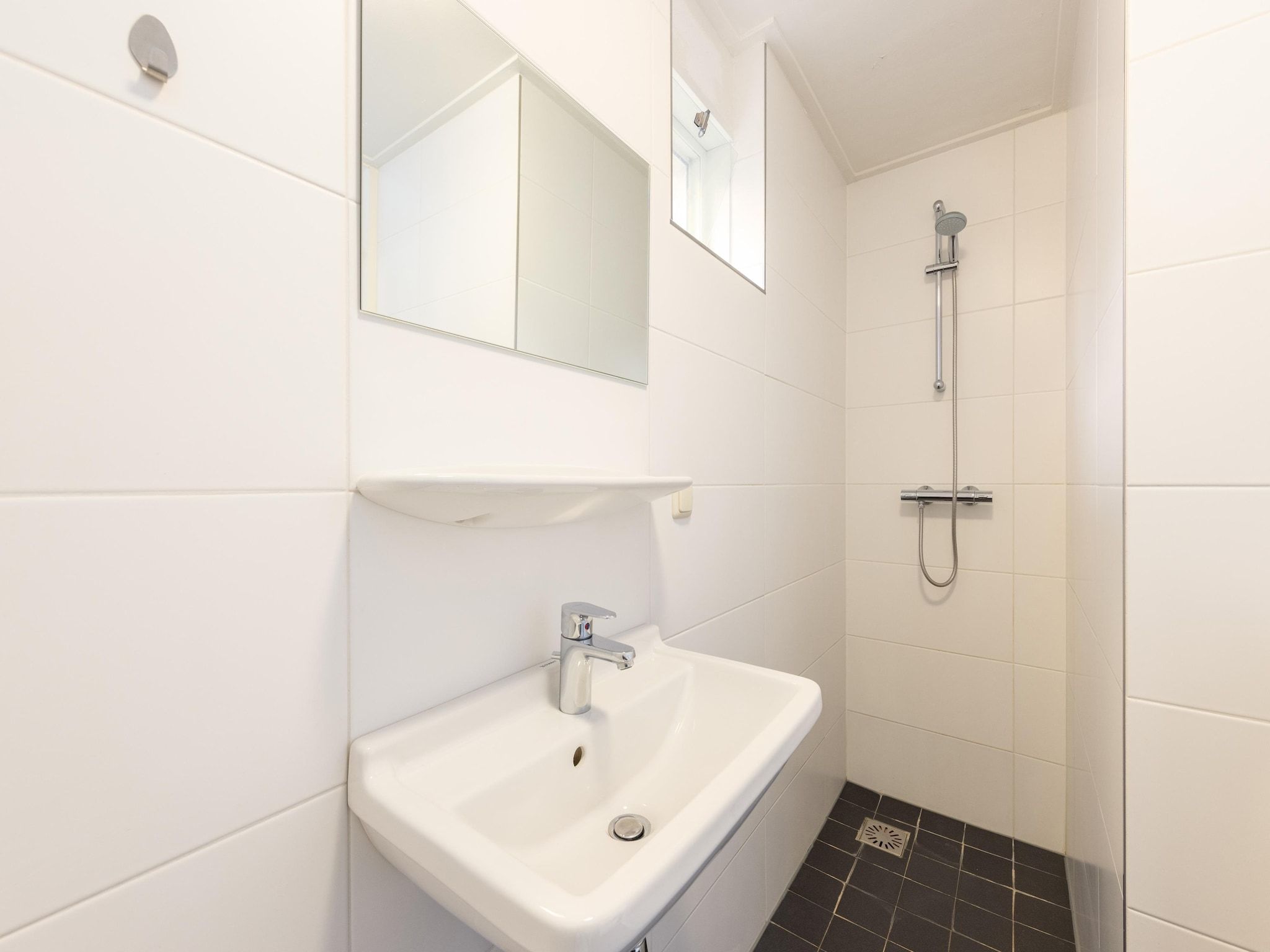 De badkamer van Buitenplaats It Wiid in Eernewoud