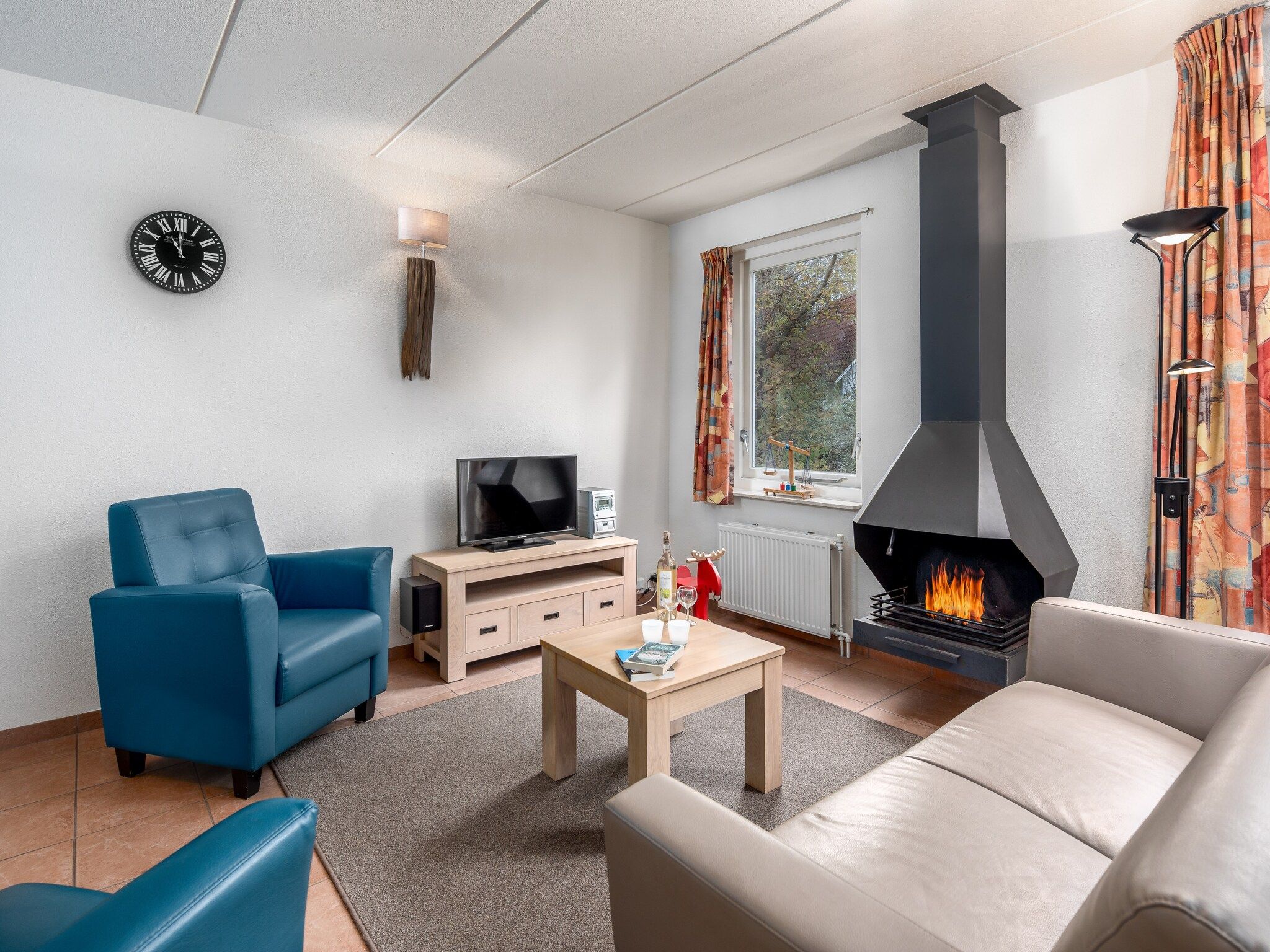 De woonkamer van Het Drentse Wold 2 in Hoogersmilde